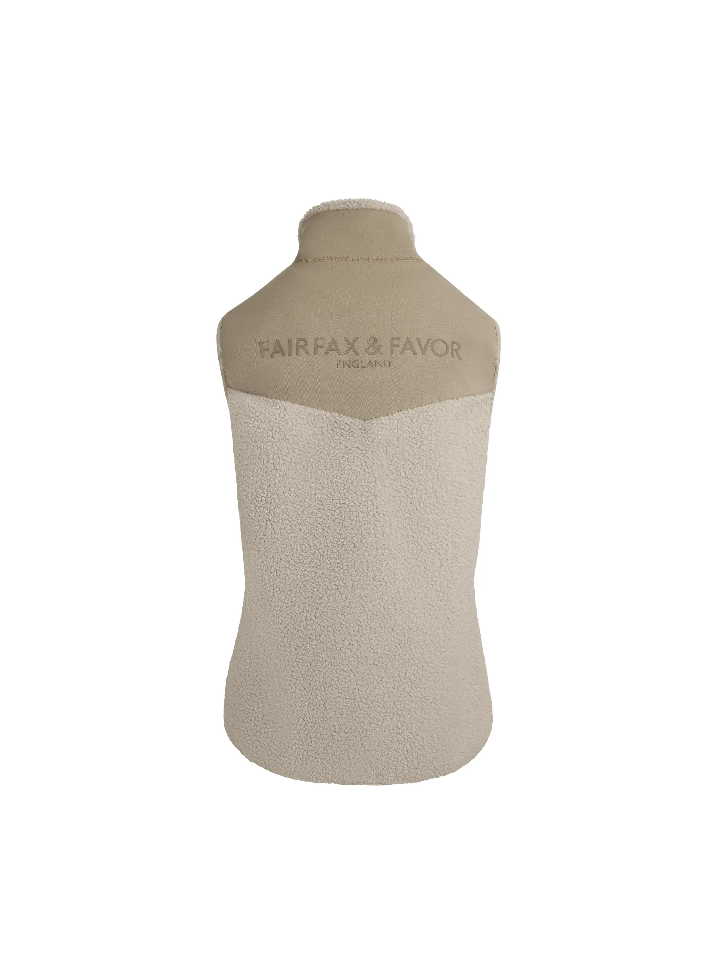 Agnes Fleece Gilet - Ecru - Image 3