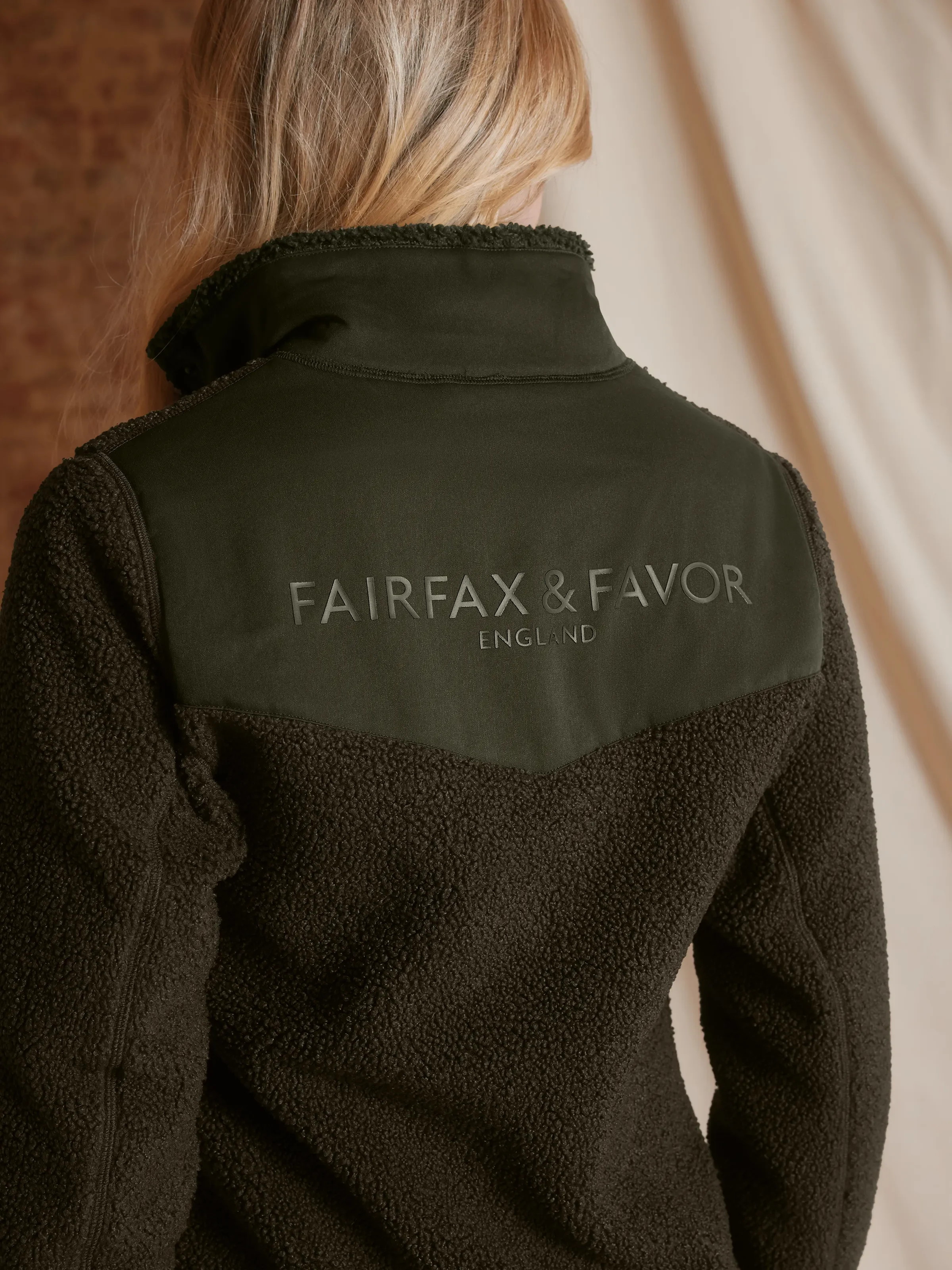 Agnes Fleece Jacket - Khaki - Image 5