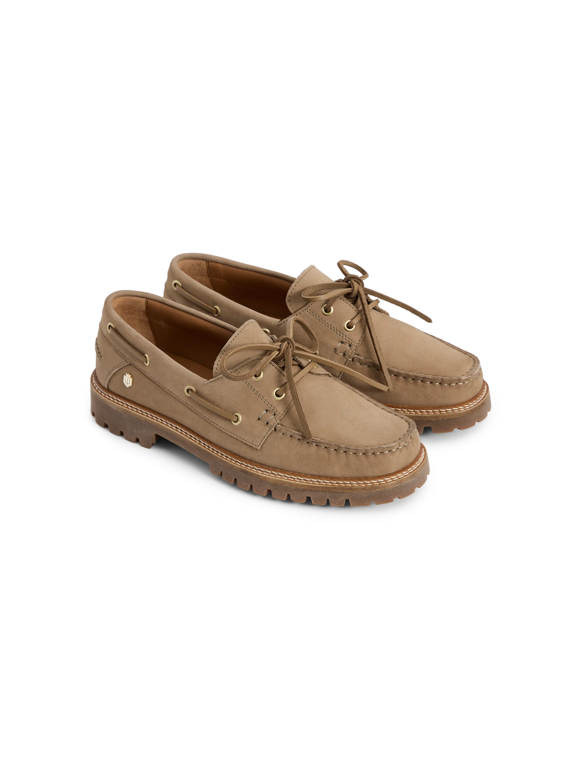 Aldeburgh Deck Shoe - Fawn Nubuck - Image 3