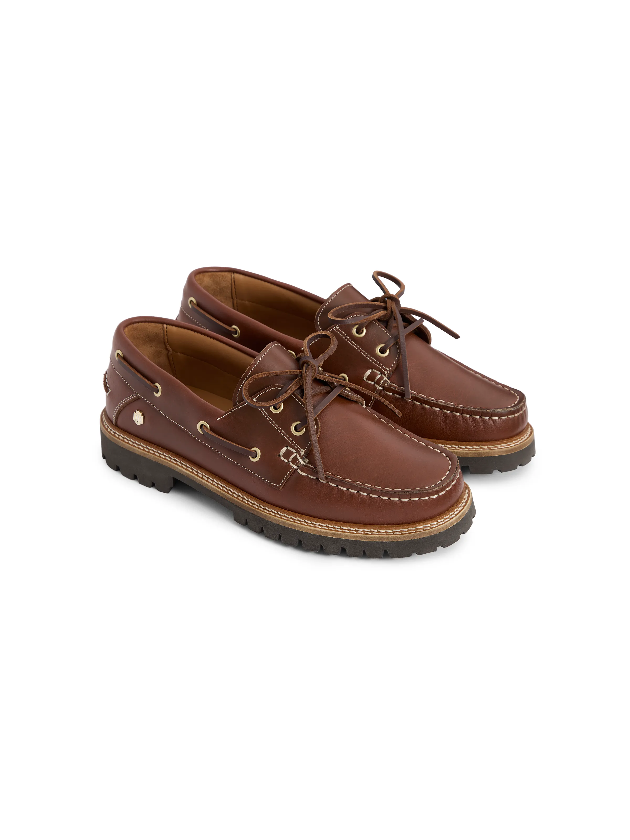 Aldeburgh Deck Shoe - Tan Leather - Image 3
