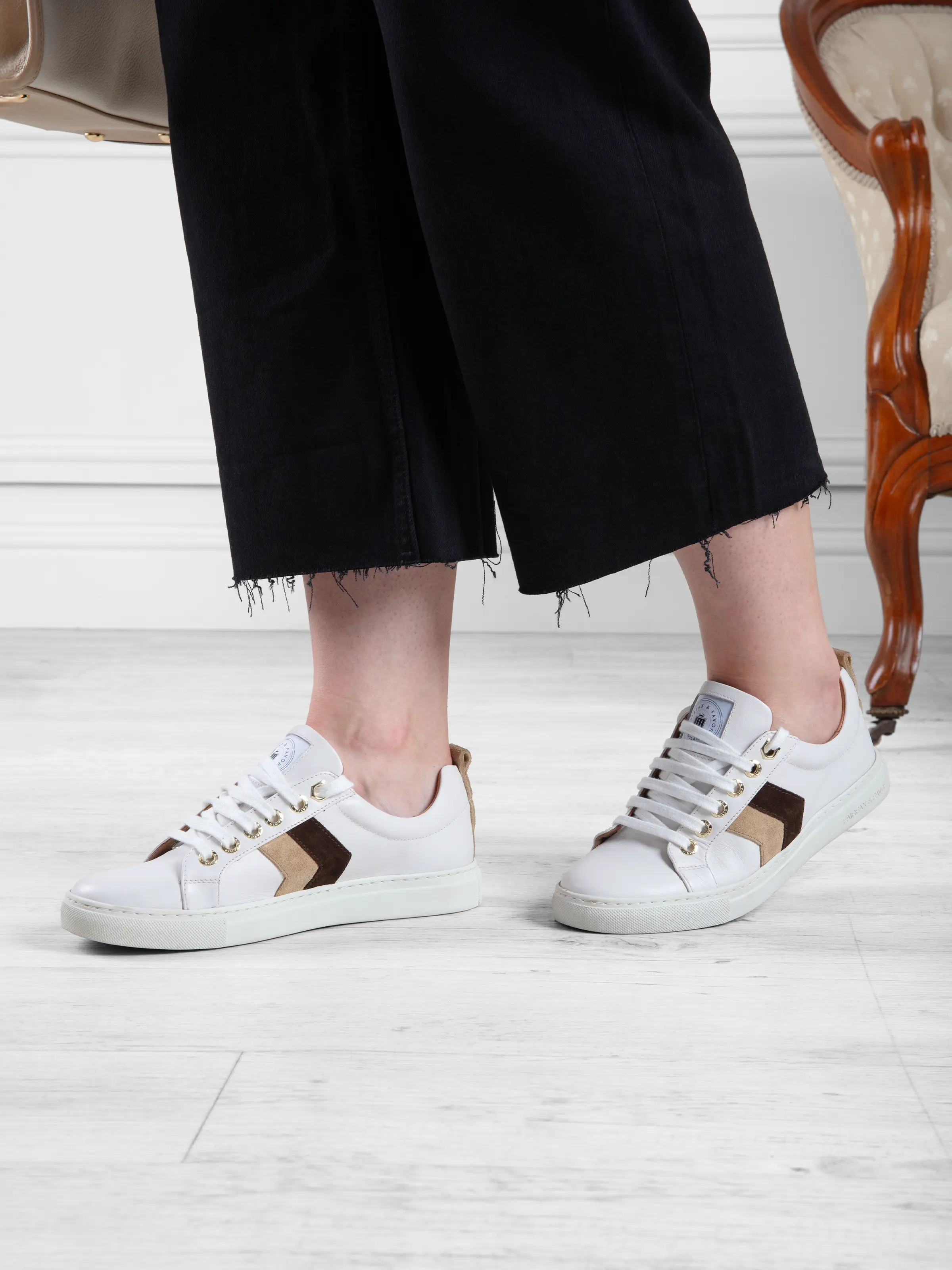 Alexandra - White & Neutral Tri-Colour - Image 2