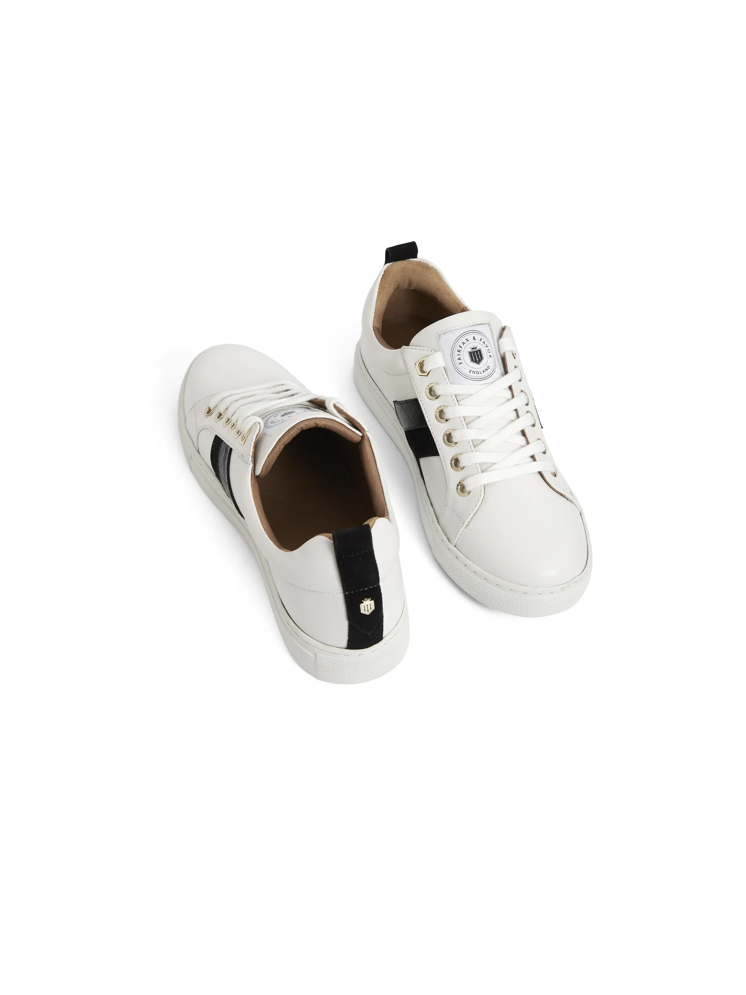 Alexandra - White - Black Croc & Suede - Image 5