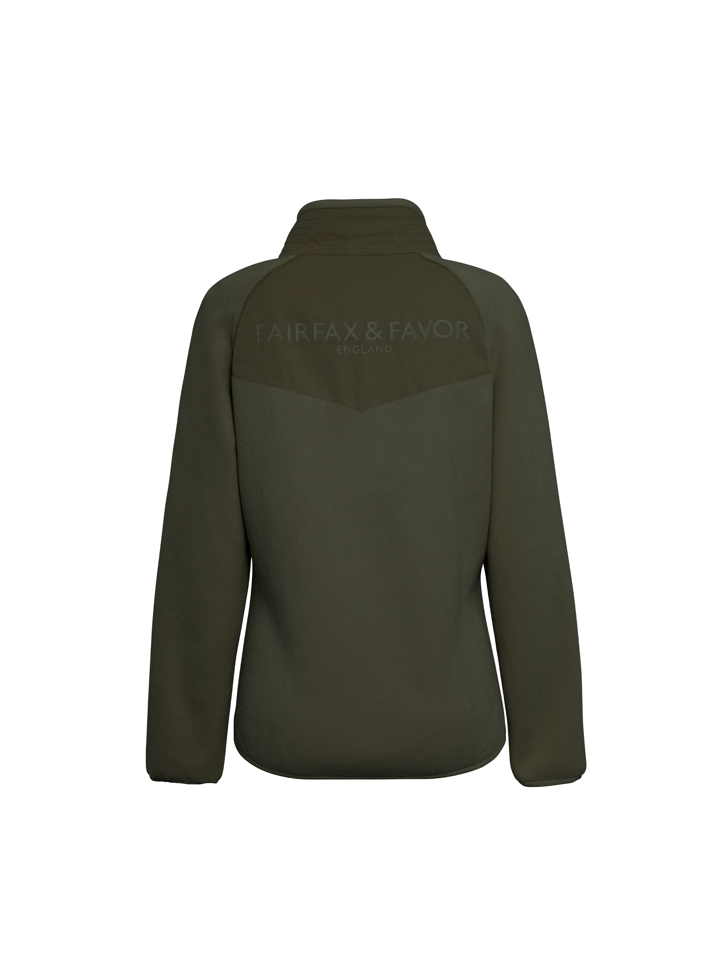 Aria 1 & 4 Zip Fleece - Khaki - Image 3