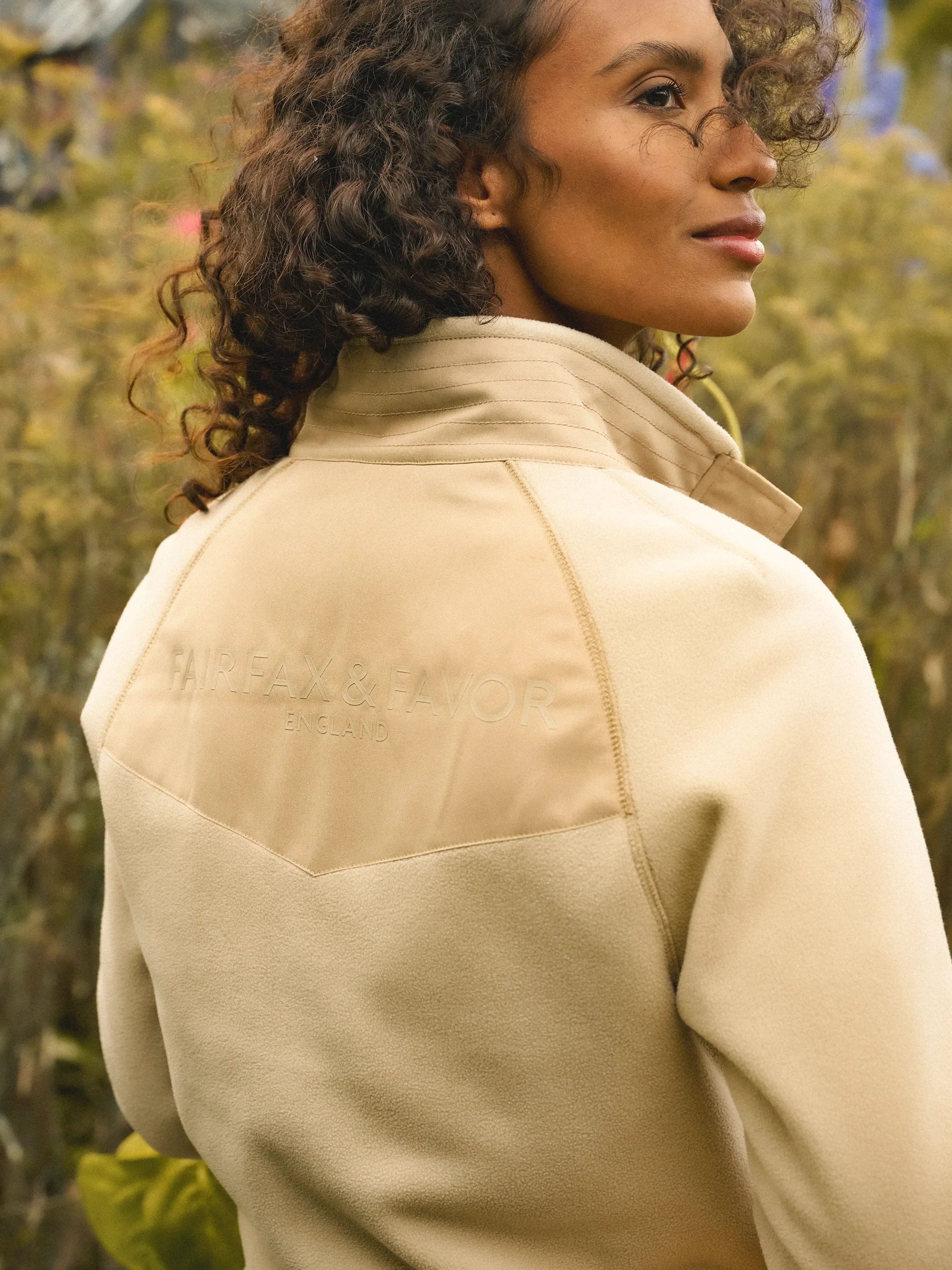Aria 1 & 4 Zip Fleece - Oatmeal - Image 4