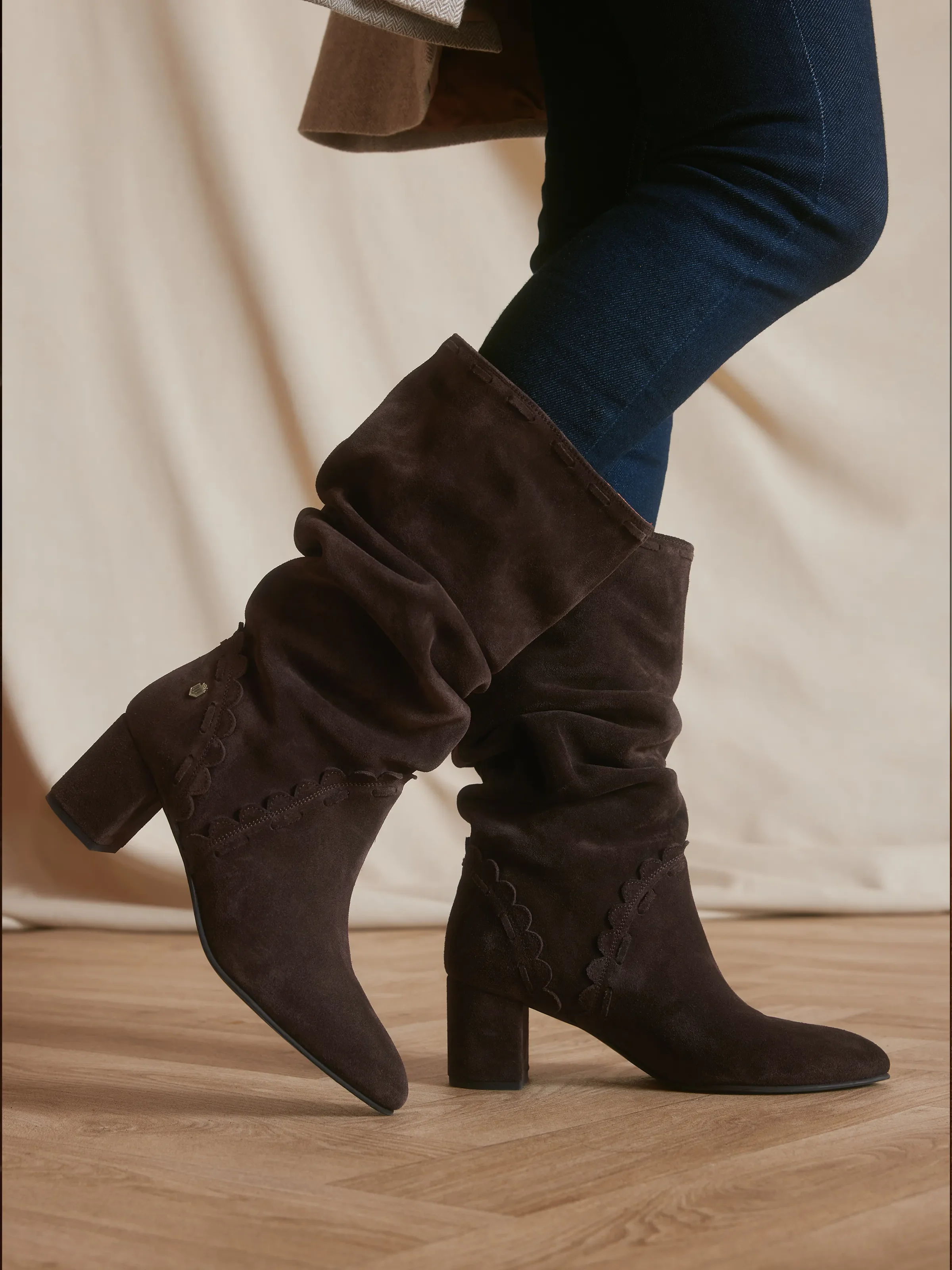 Bakewell Slouch Boot - Chocolate