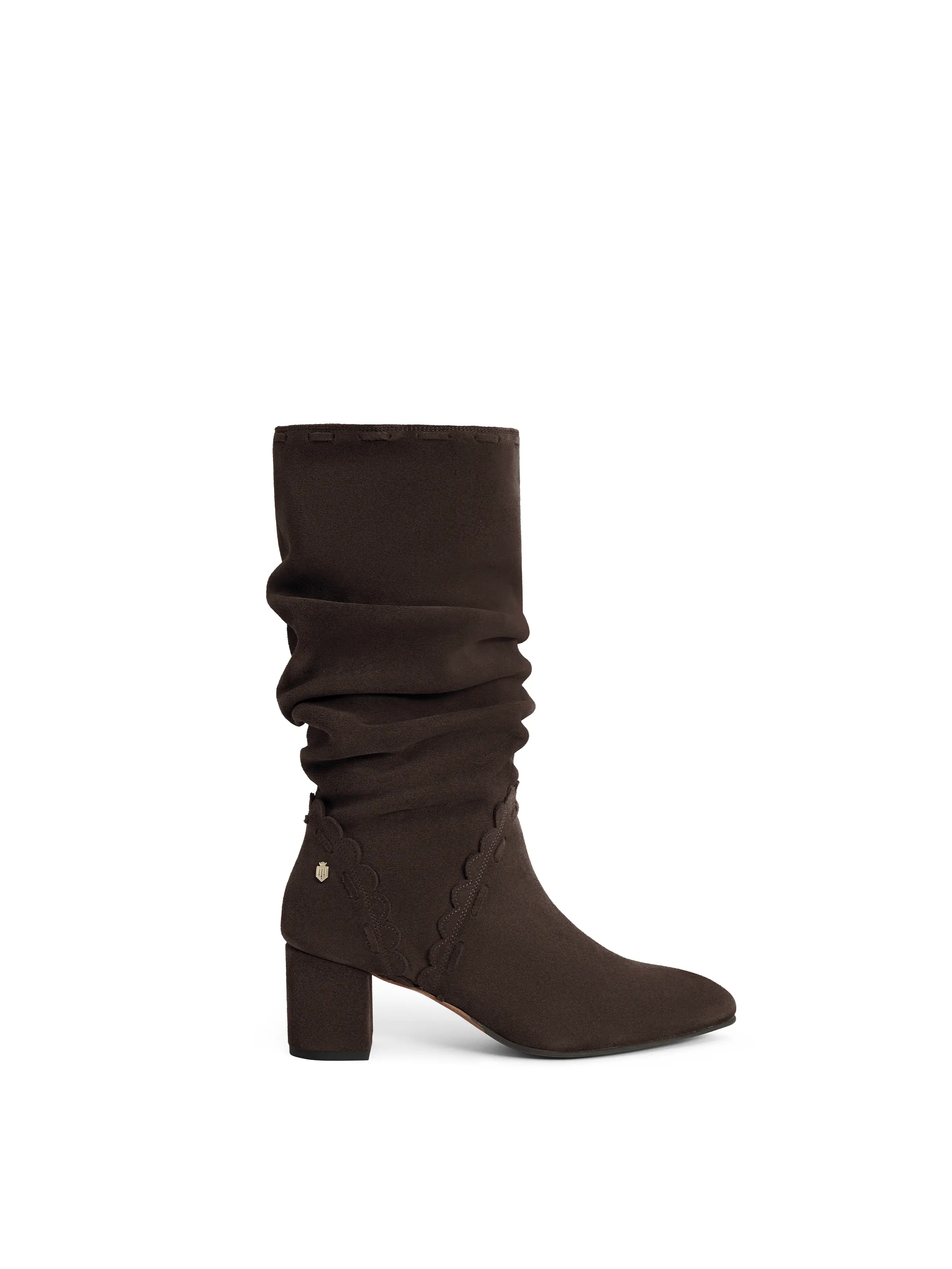 Bakewell Slouch Boot - Chocolate - Image 2