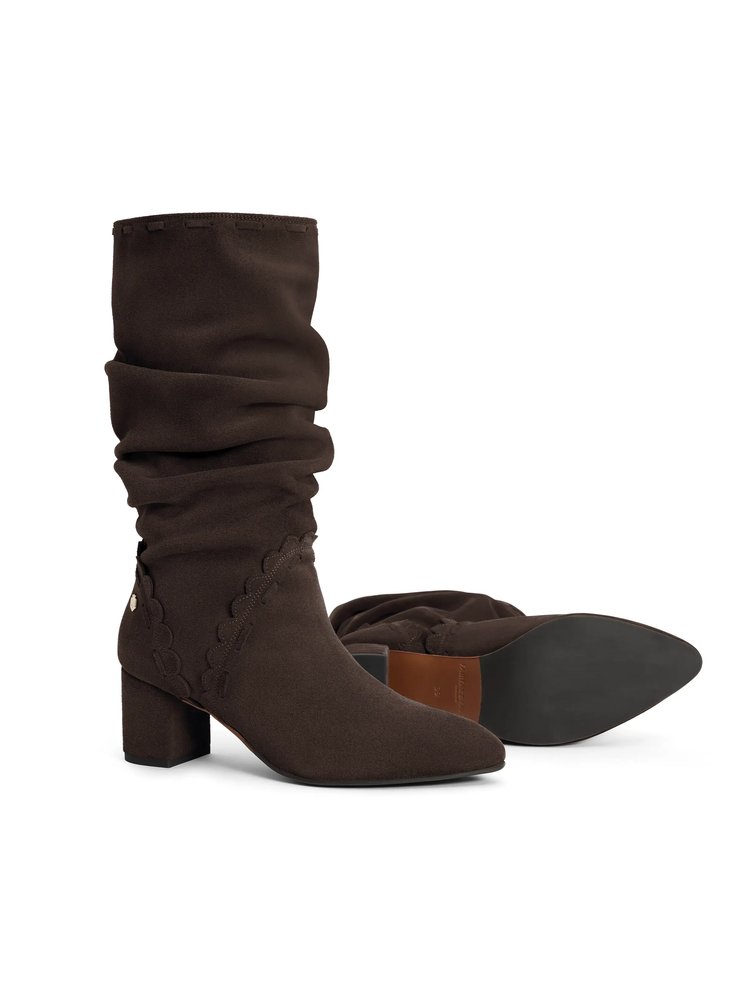 Bakewell Slouch Boot - Chocolate - Image 5
