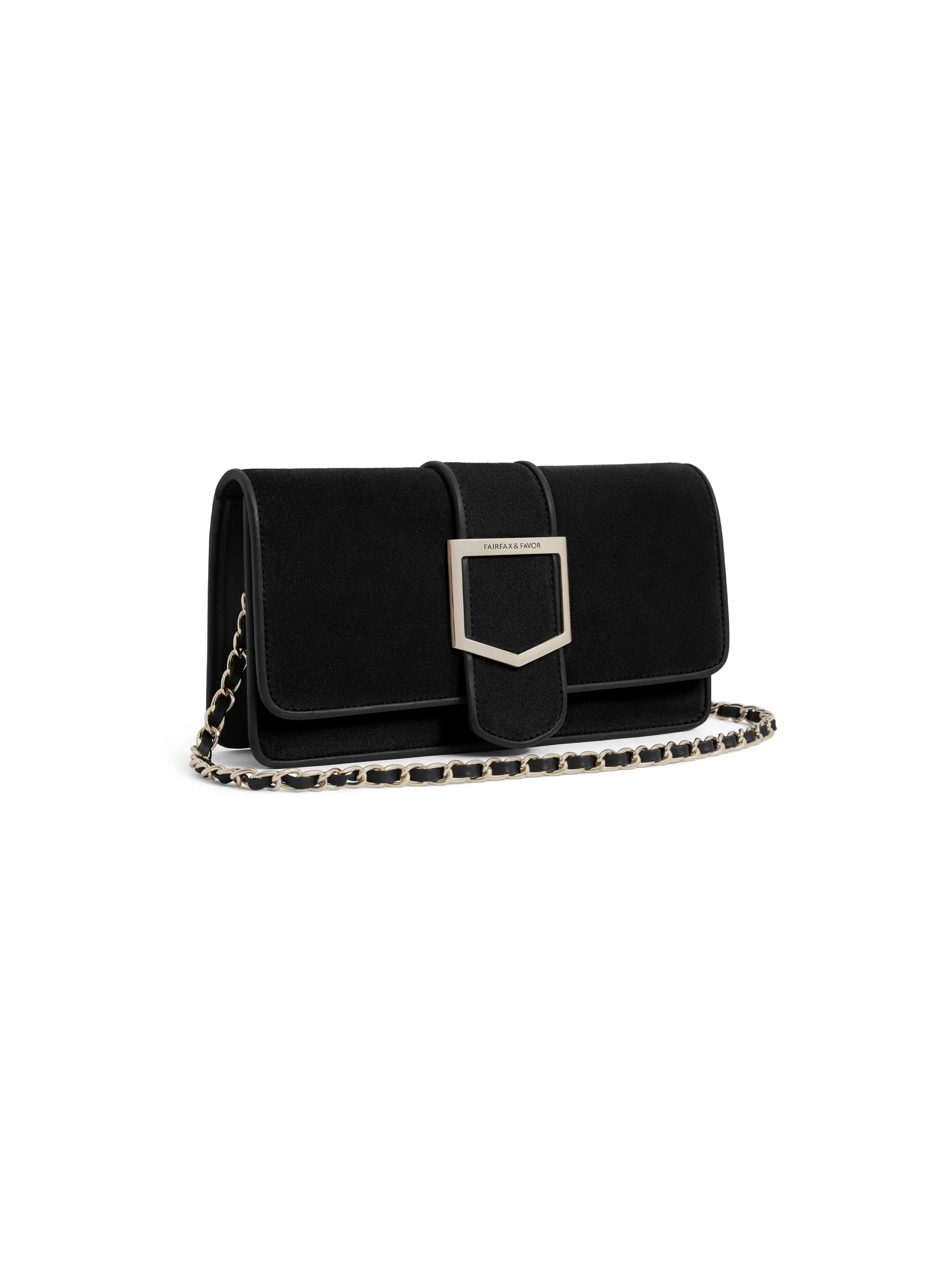 Belmont Clutch - Black Suede - Image 4
