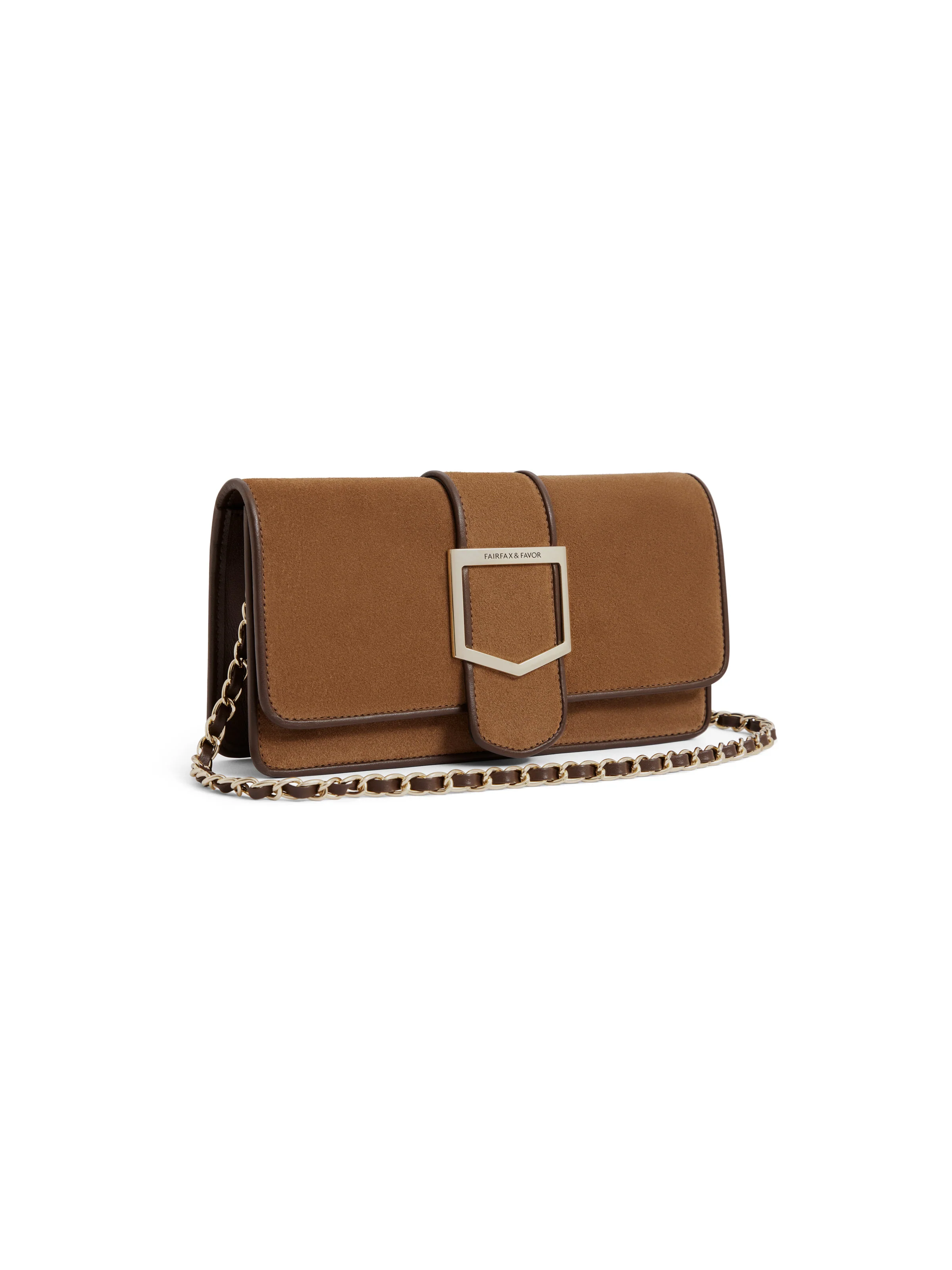 Belmont Clutch - Tan Suede - Image 5
