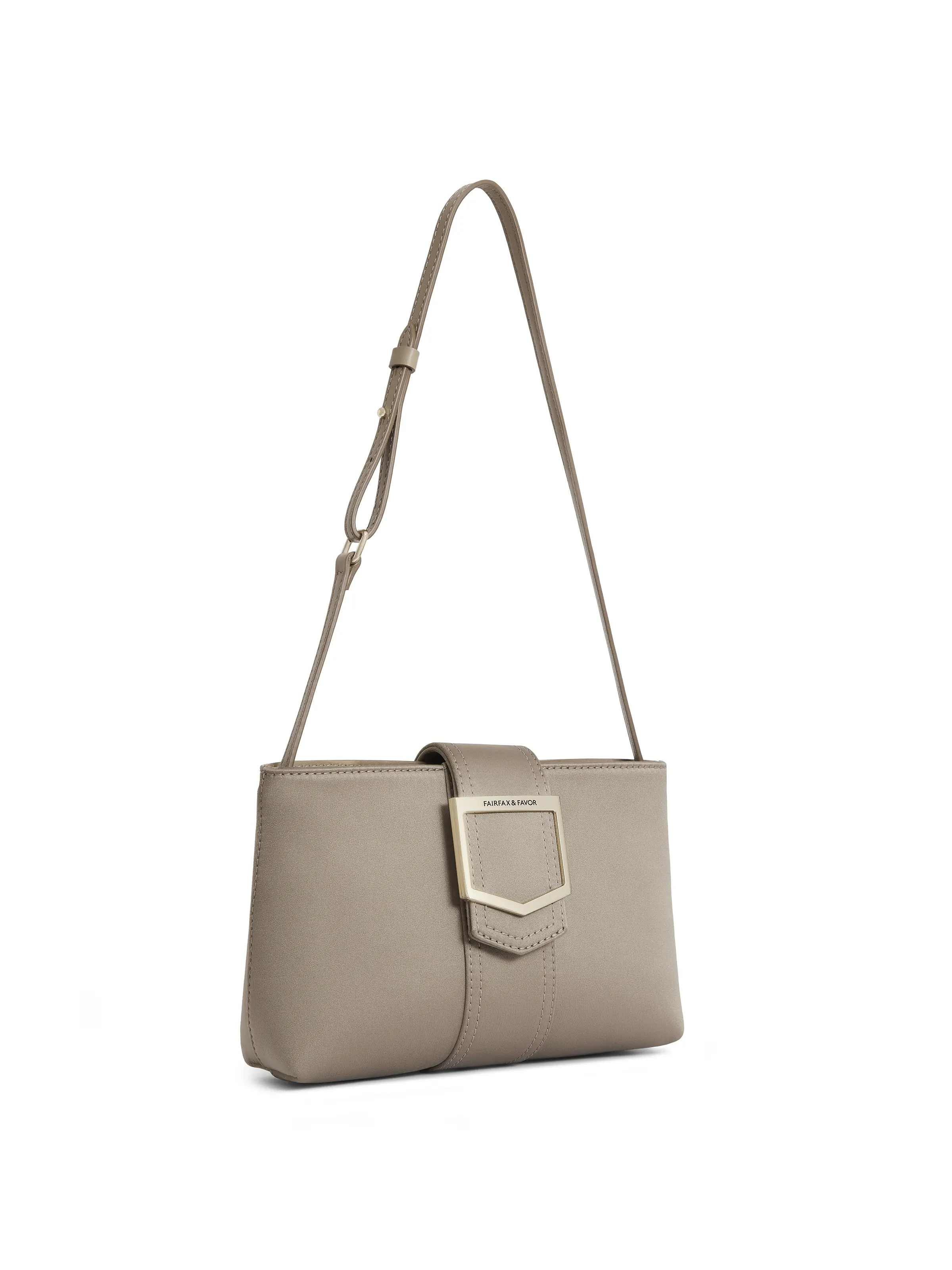 Belmont Shoulder Bag - Champagne Satin - Image 4