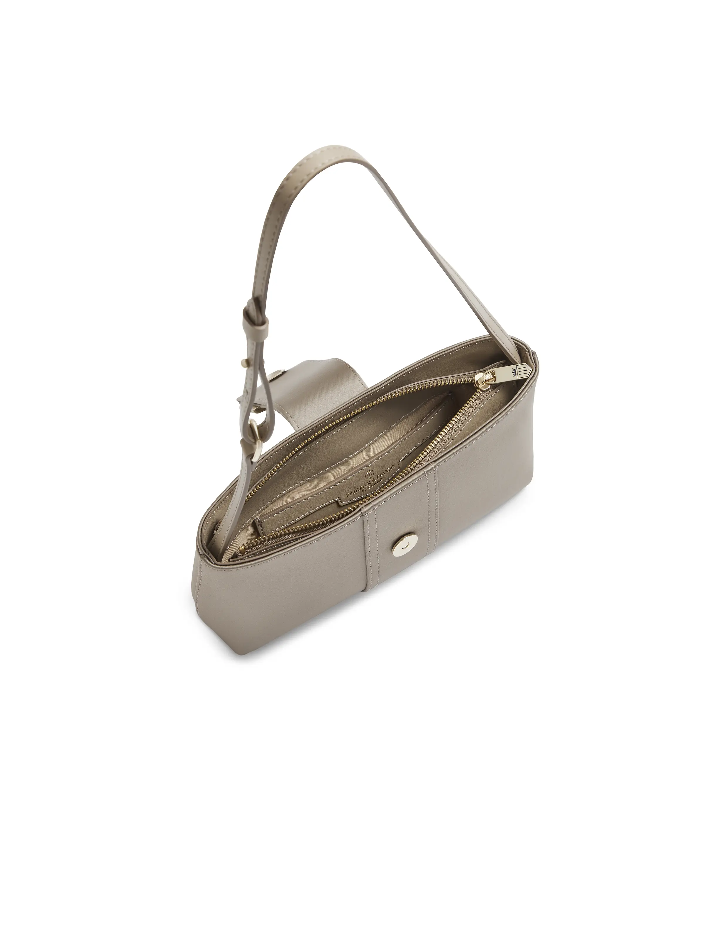 Belmont Shoulder Bag - Champagne Satin - Image 5