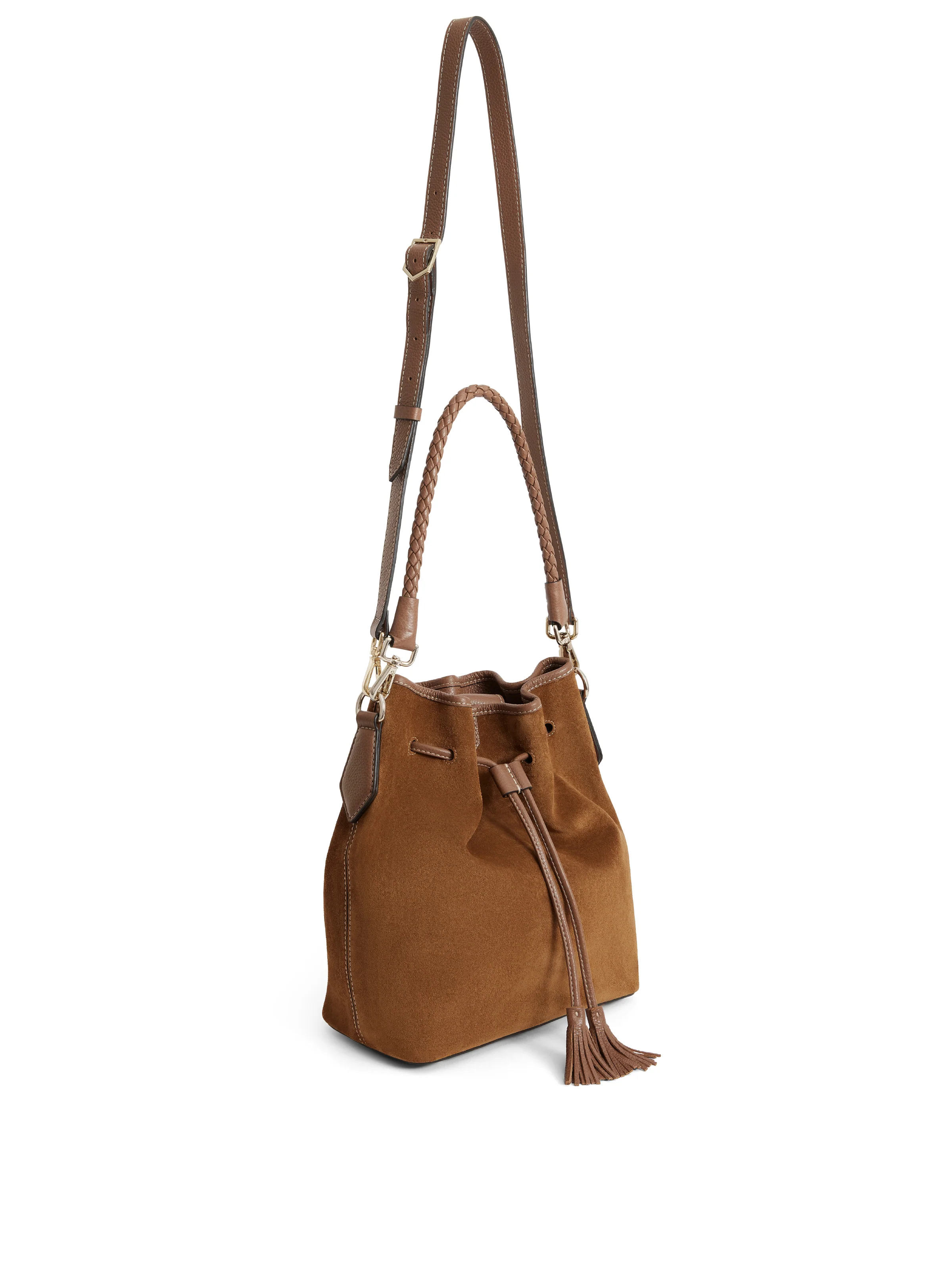 Bibury Bucket Bag - Tan Suede - Image 4