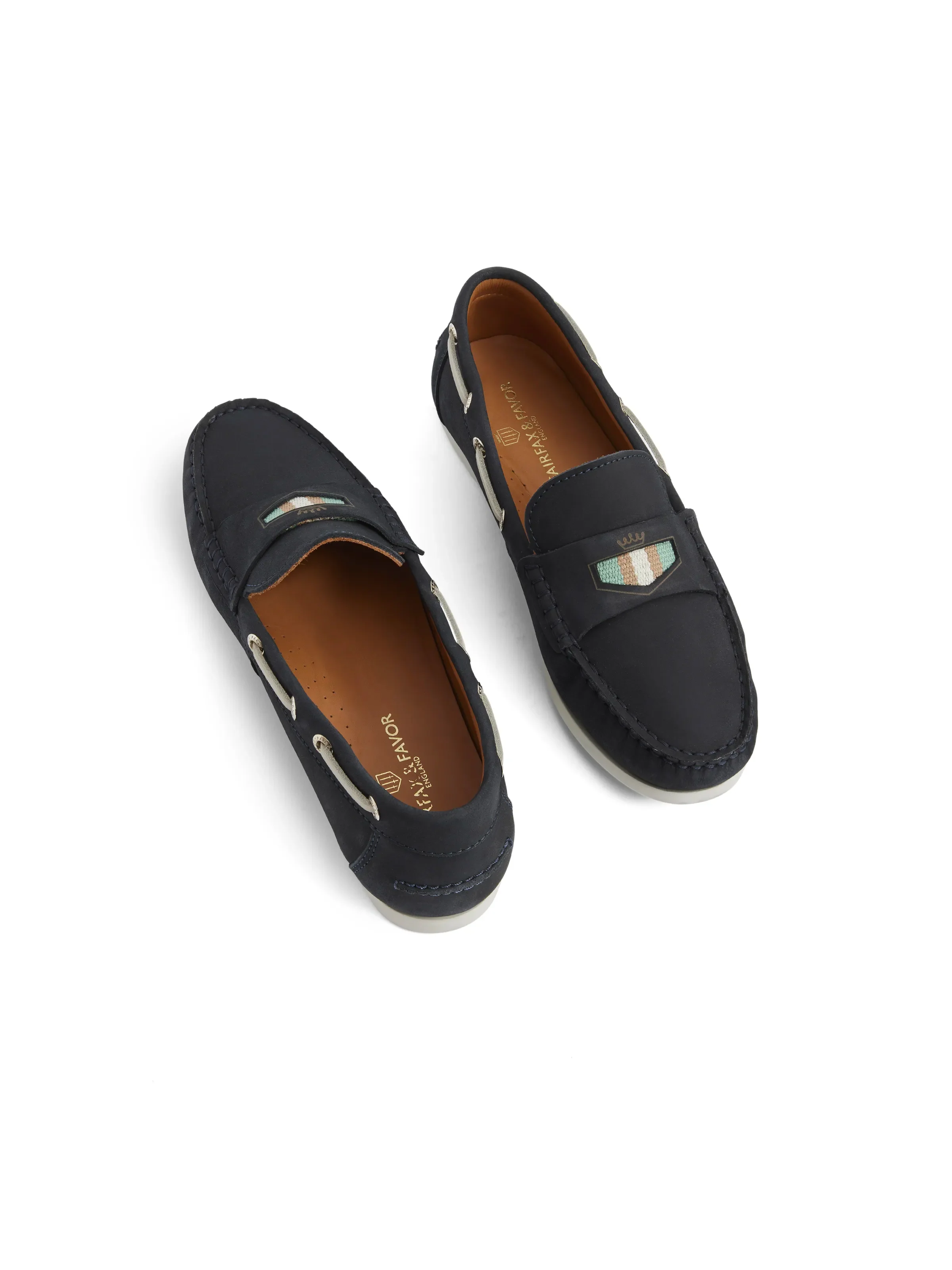 Boston Deck Shoe - Navy & Mint - Image 5