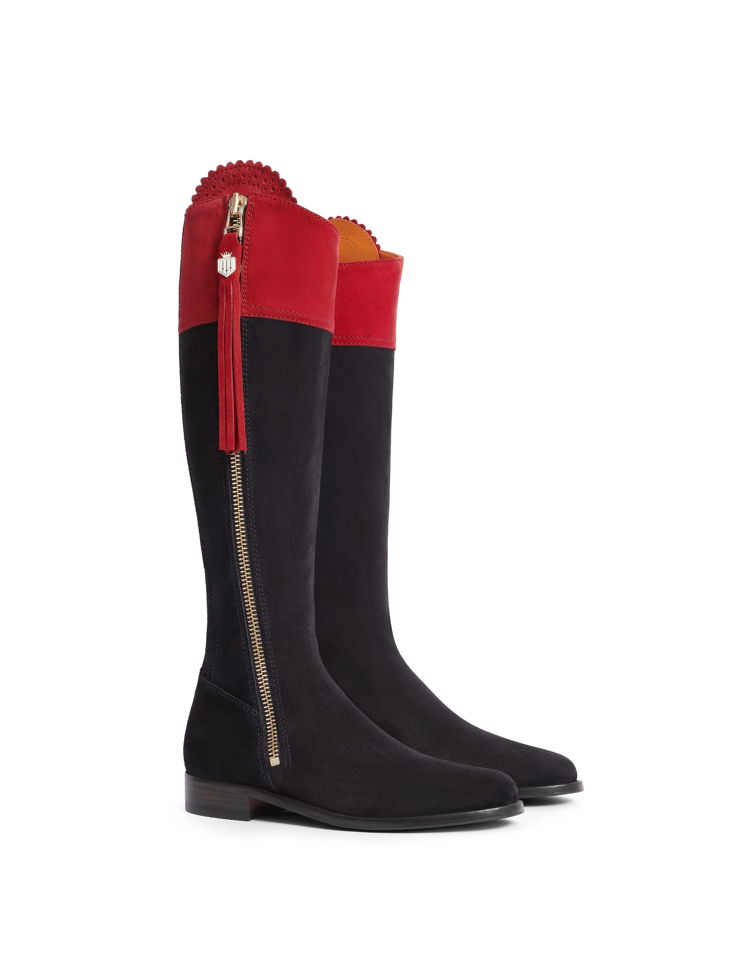 Regina (Narrow Fit) - British Equestrian Red & Navy - Image 2