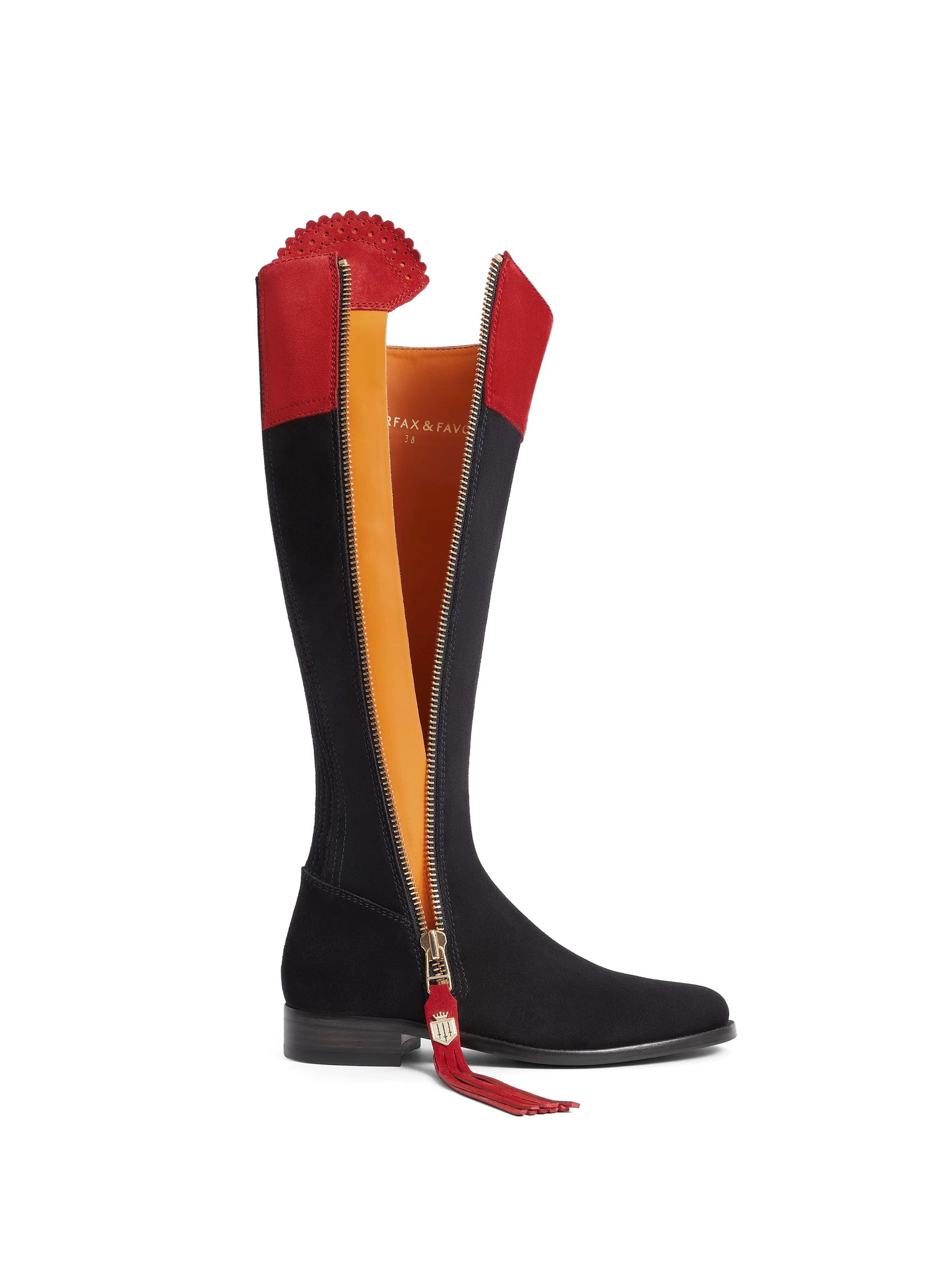 Regina (Narrow Fit) - British Equestrian Red & Navy - Image 5