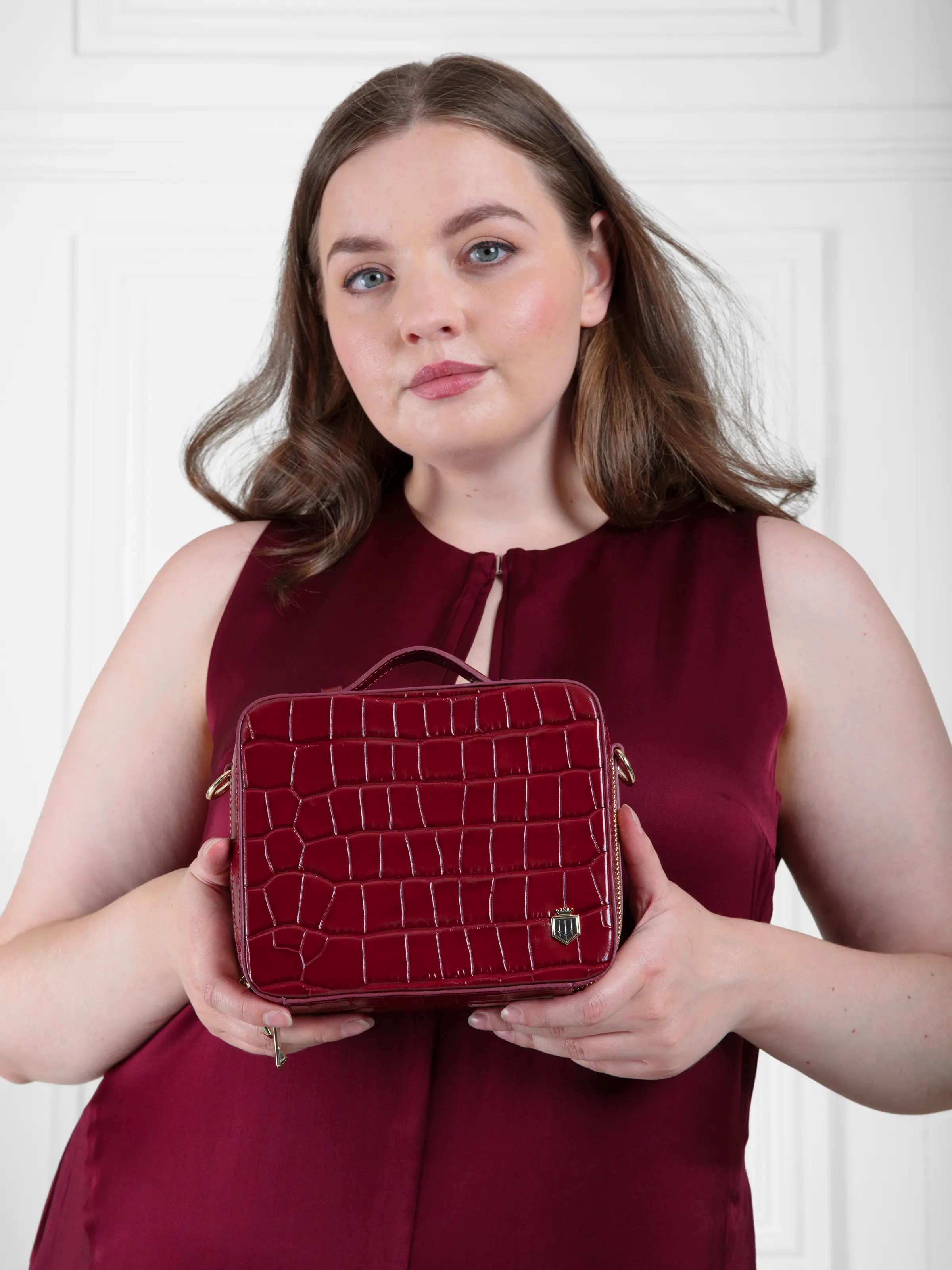 Buckingham - Ruby Croc Print Leather (Limited Edition) - Image 2