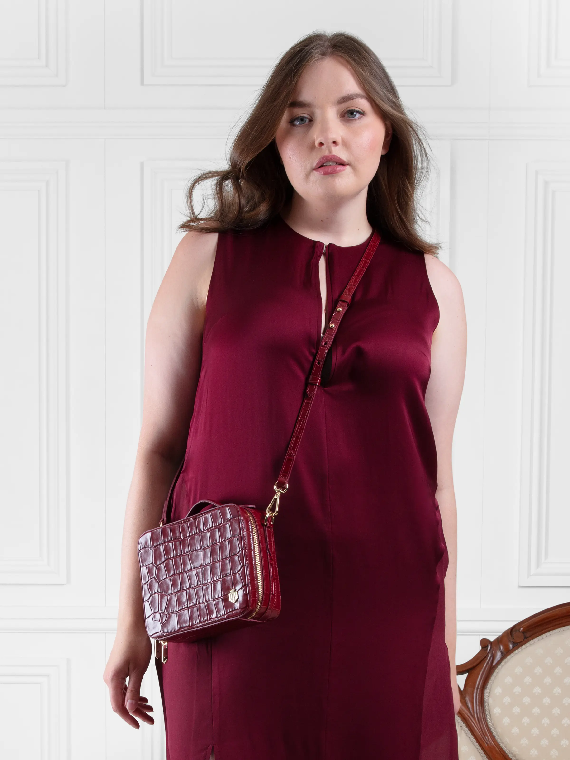 Buckingham - Ruby Croc Print Leather (Limited Edition) - Image 6
