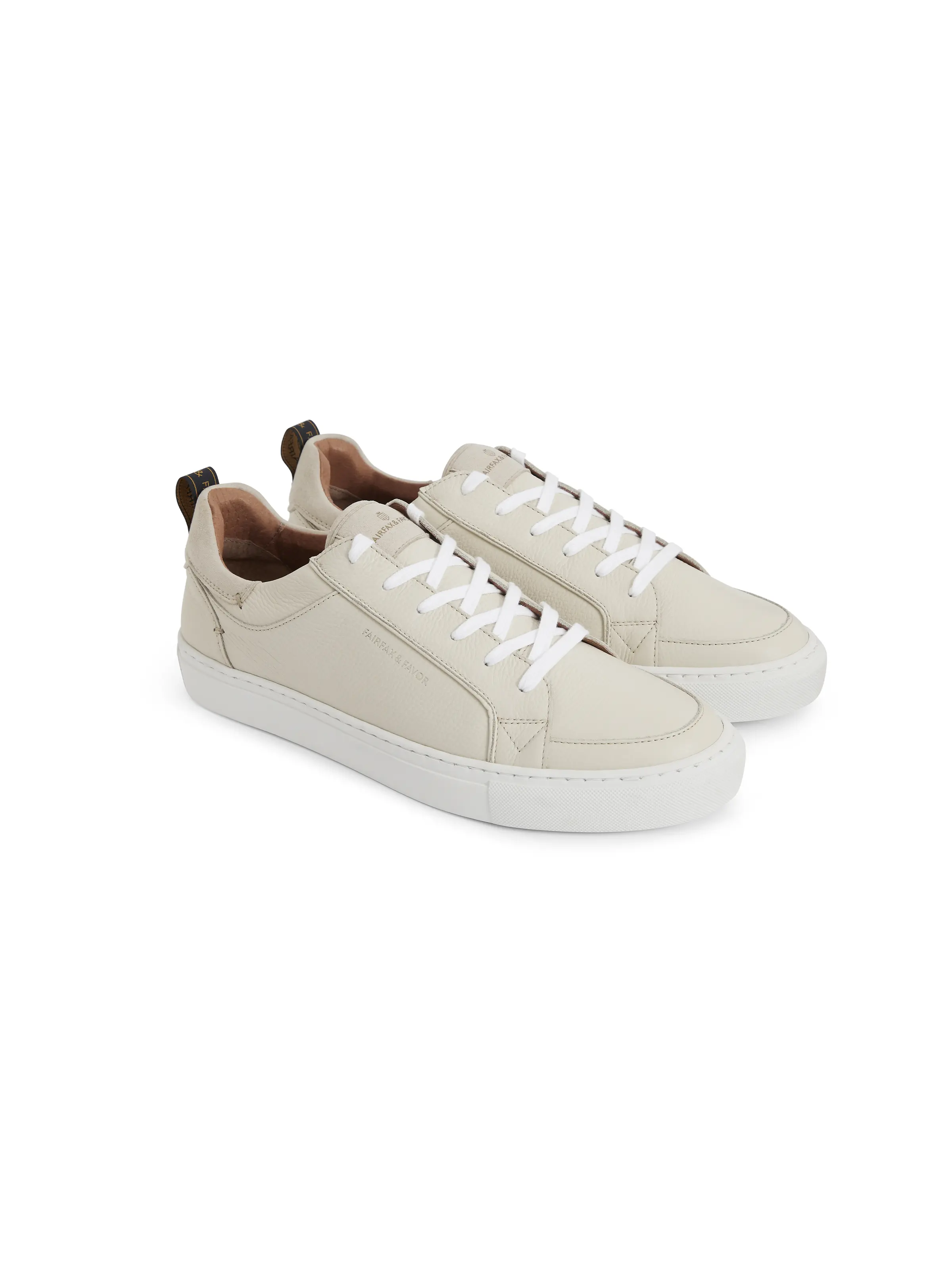 Burlington Trainer - Off-White Leather - Image 3