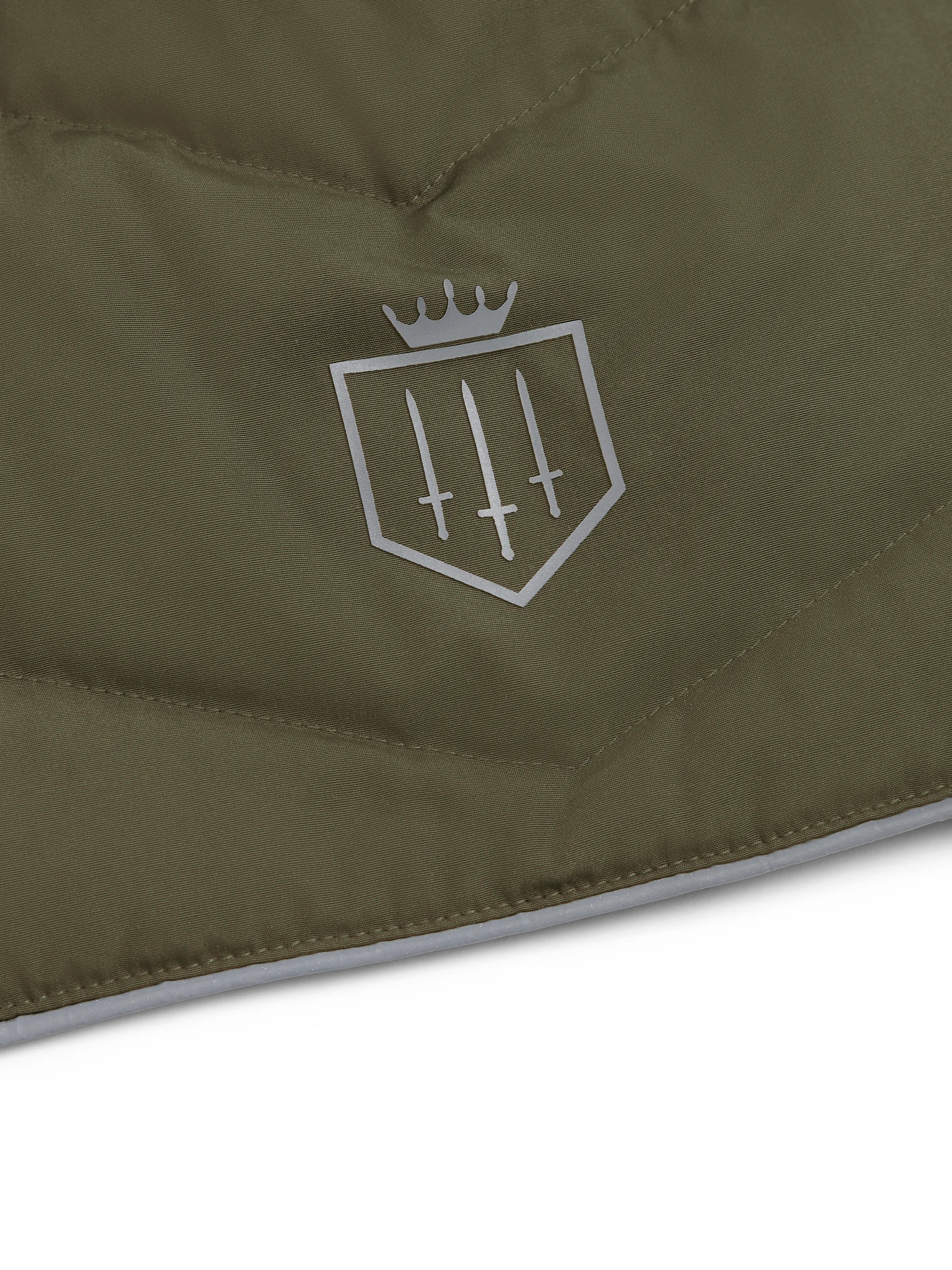 Charlotte Padded Dog Coat - Khaki - Image 3