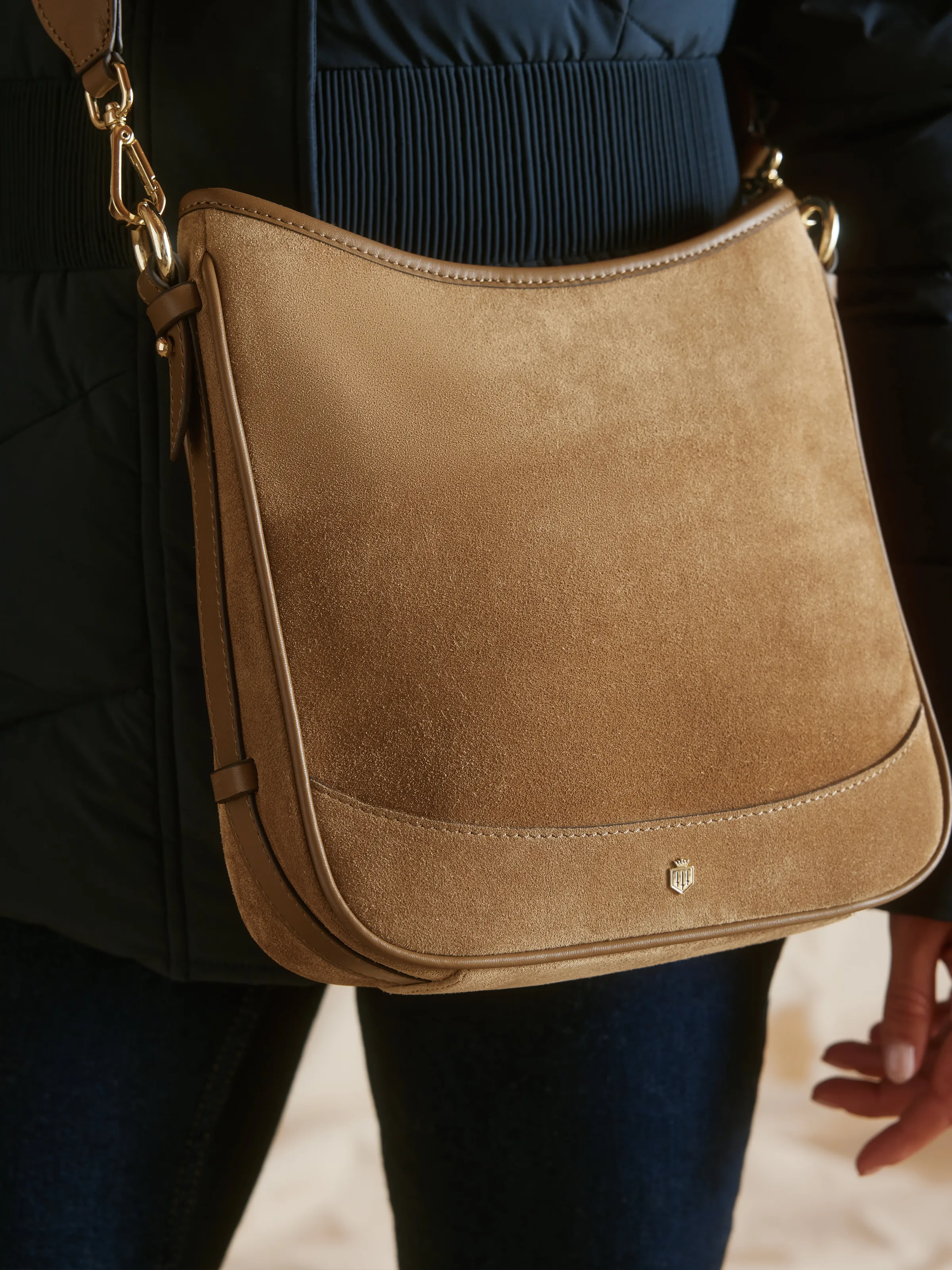 Dartmoor Messenger Bag - Tan Suede - Image 7