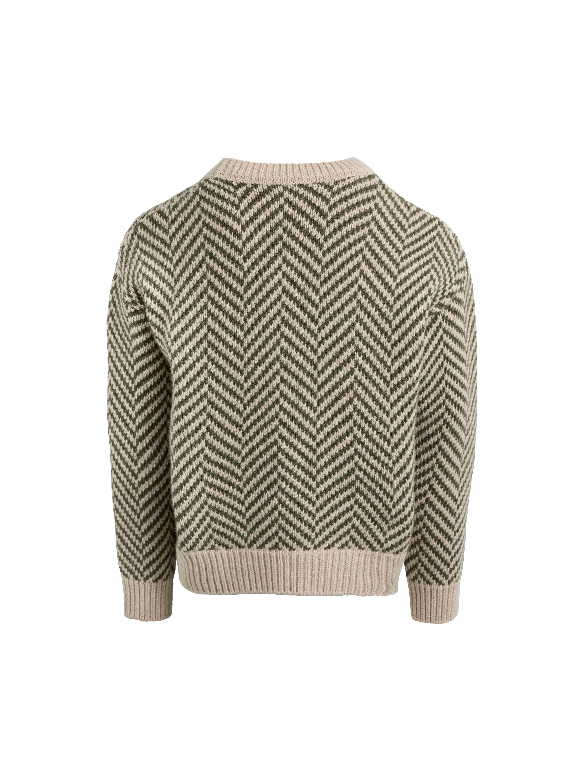 Evie - Moss Green Herringbone - Image 3