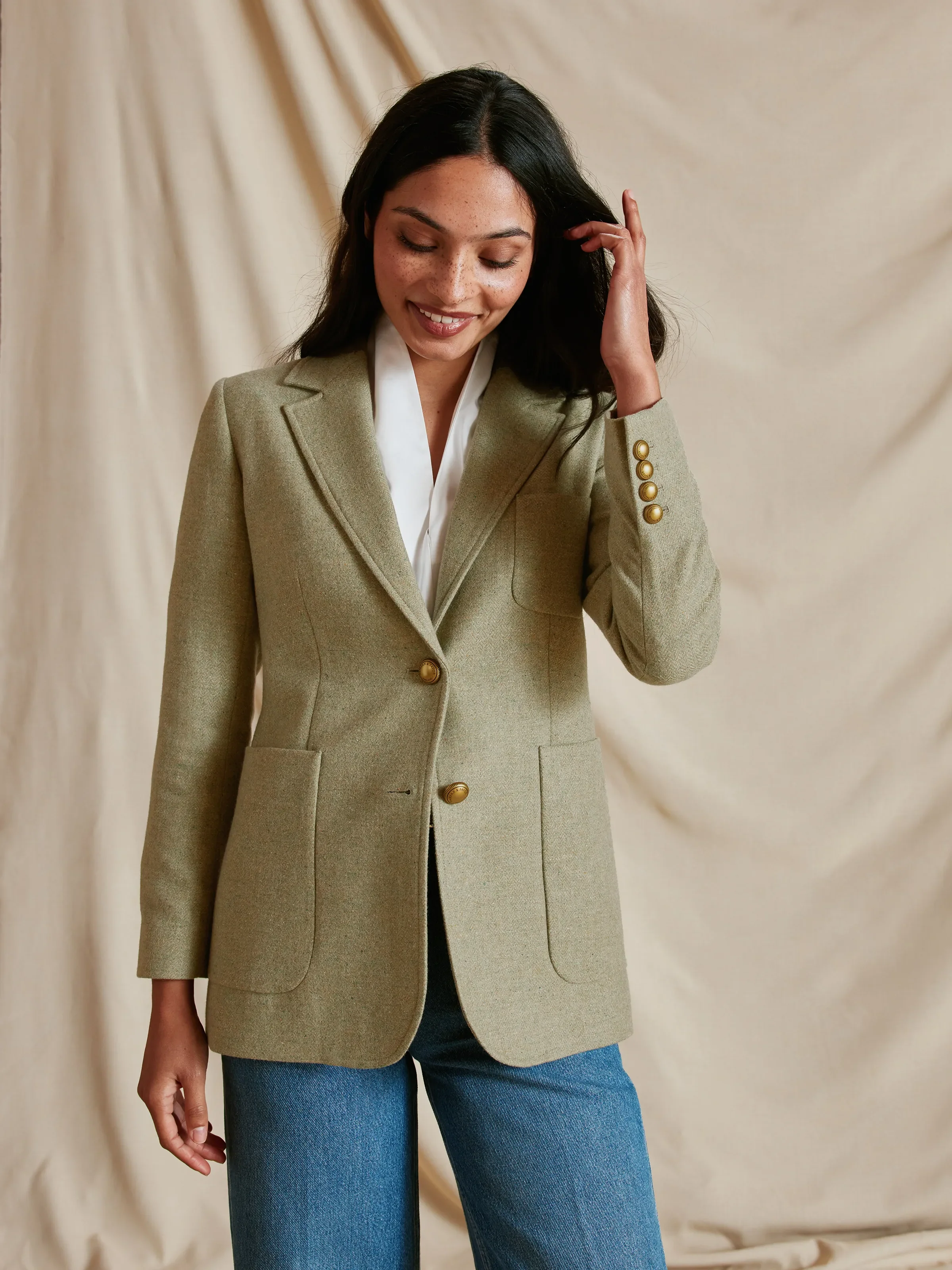 Fern - Meadow Green Herringbone - Image 6