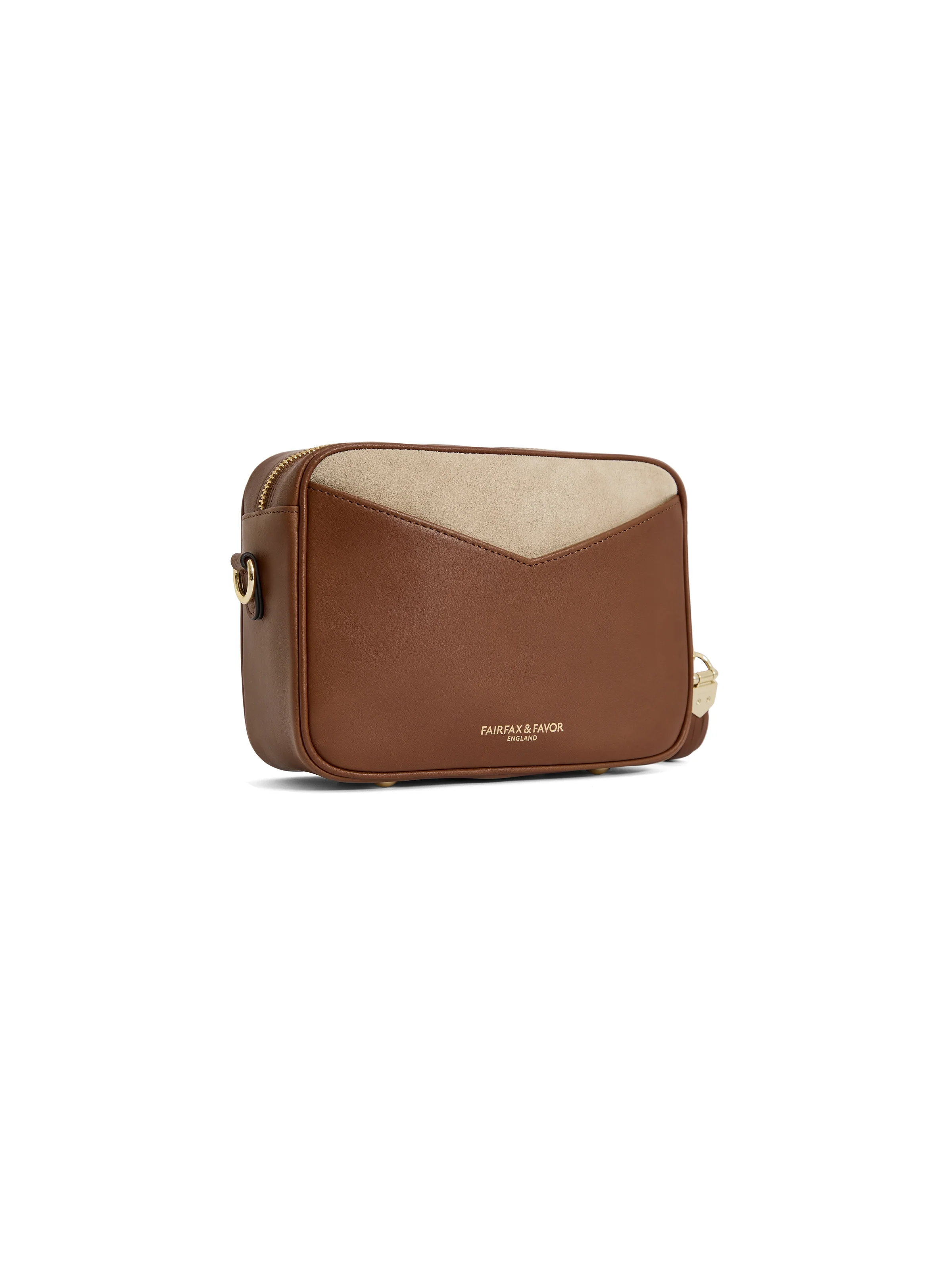 Finsbury Cross Body Bag - Tan & Stone Leather - Image 3