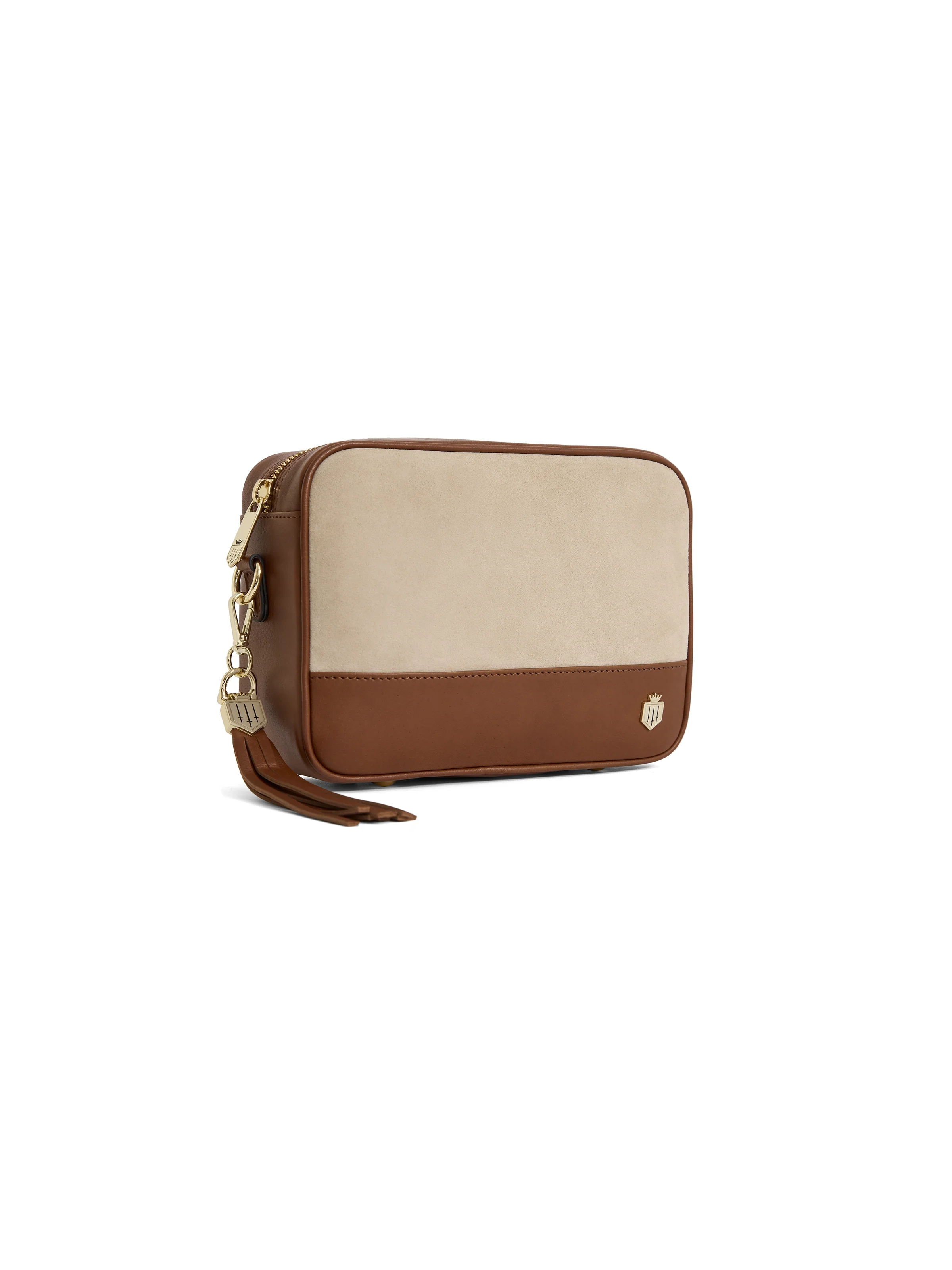 Finsbury Cross Body Bag - Tan & Stone Leather - Image 4