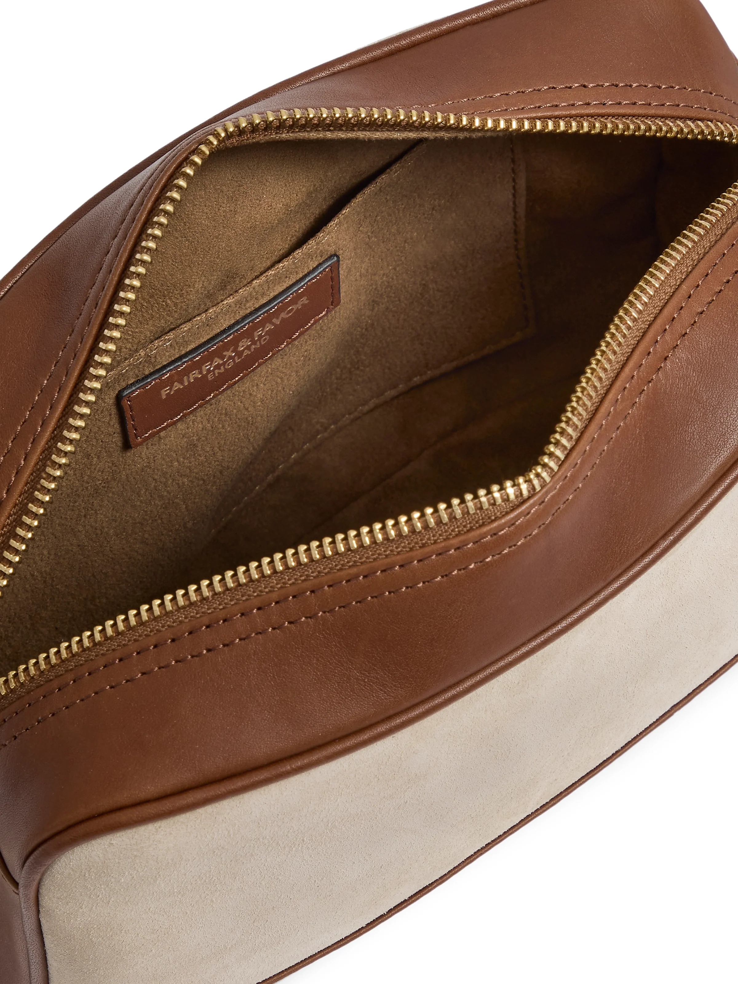 Finsbury Cross Body Bag - Tan & Stone Leather - Image 5