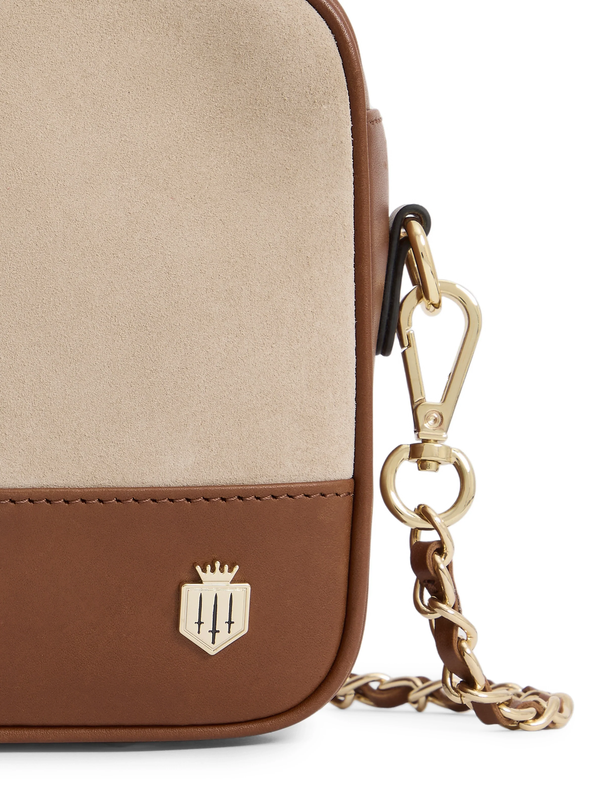Finsbury Cross Body Bag - Tan & Stone Leather - Image 6