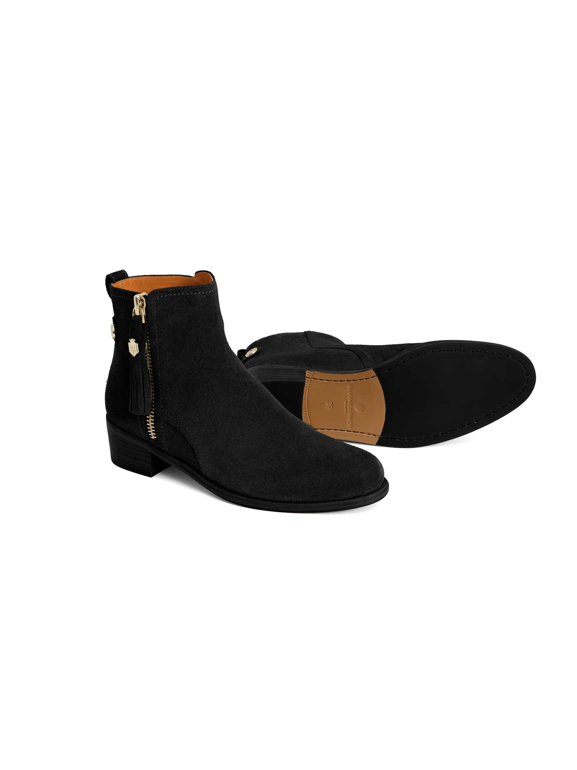 Oakham Flat - Black Suede - Image 7