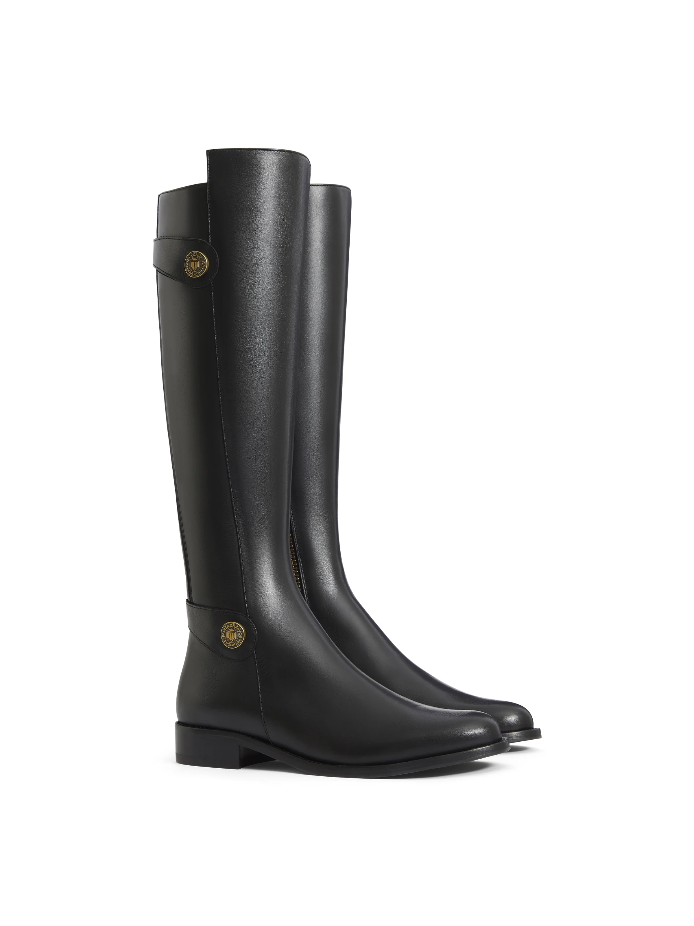 Flat Upton - Black Leather Seconds - Image 3