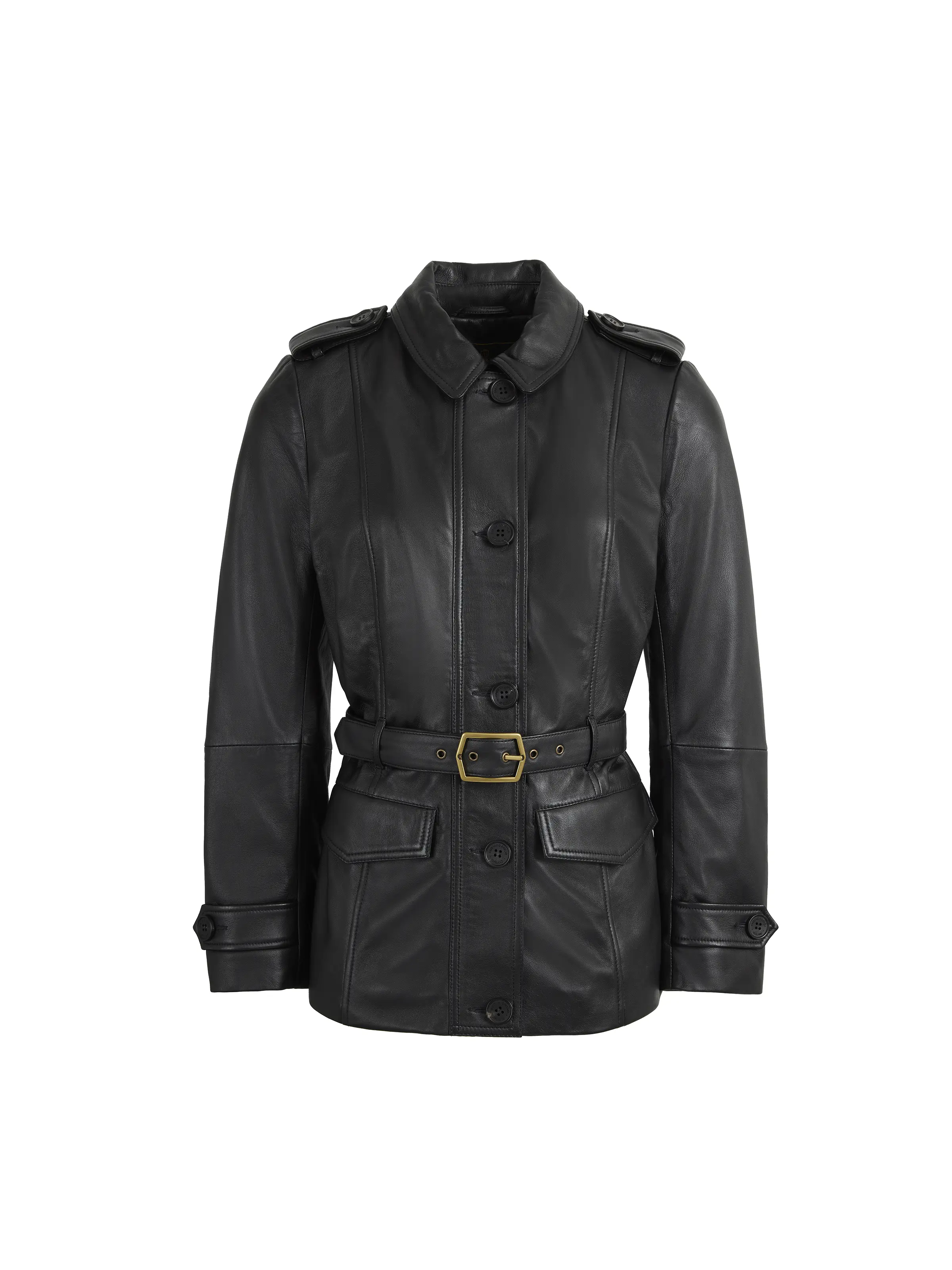 Frances Jacket - Black Leather - Image 2