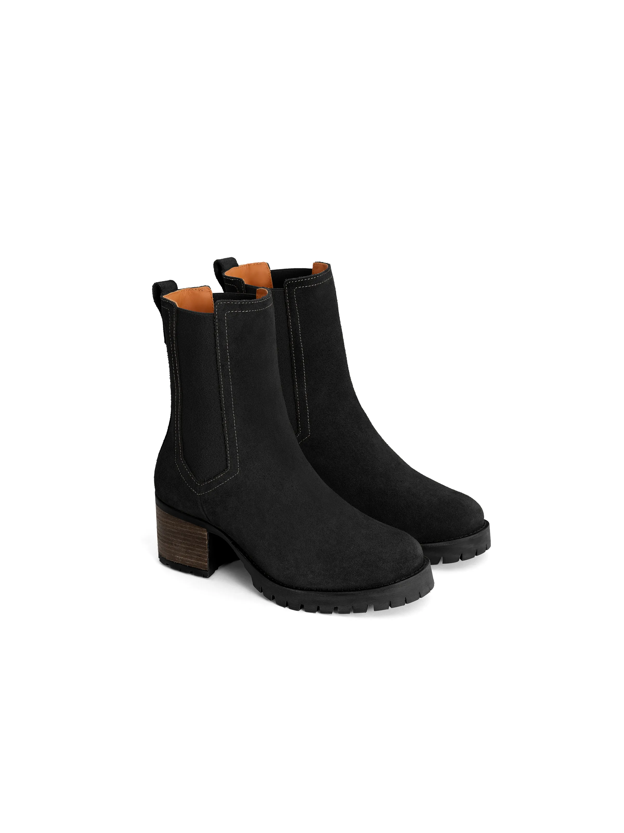 Heeled Boudica - Black Suede - Image 3