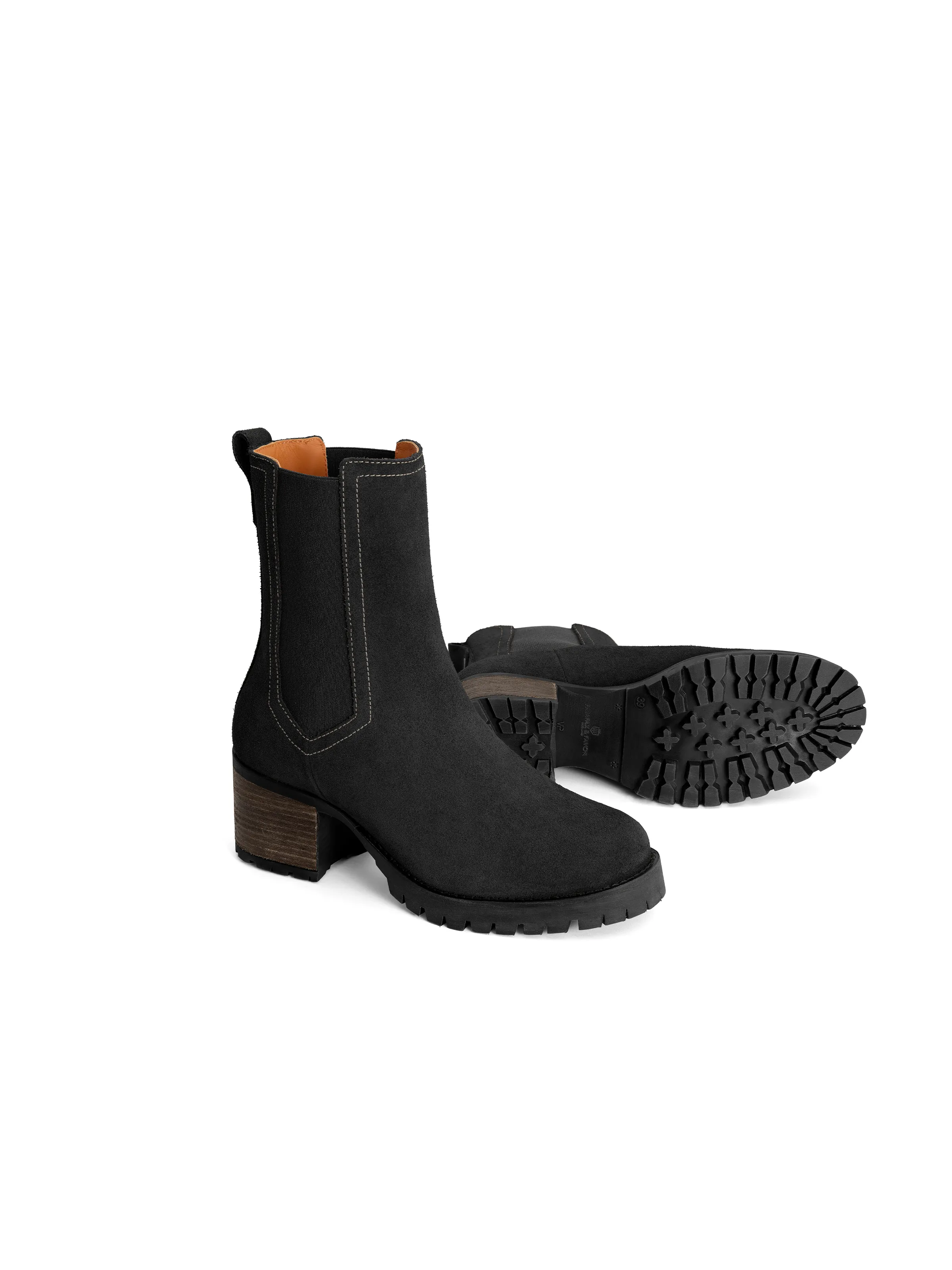 Heeled Boudica - Black Suede - Image 6