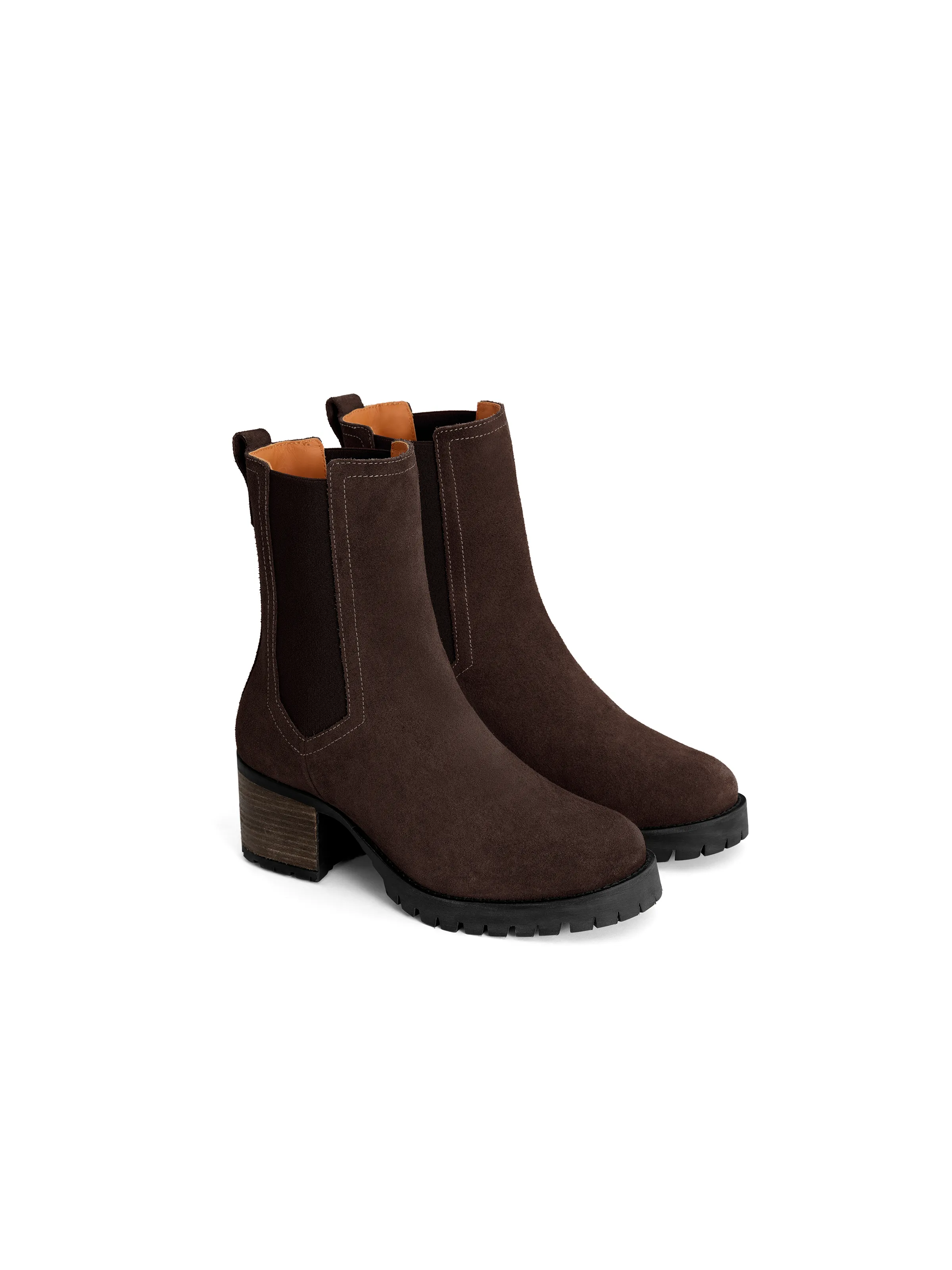 Heeled Boudica - Chocolate Suede - Image 3