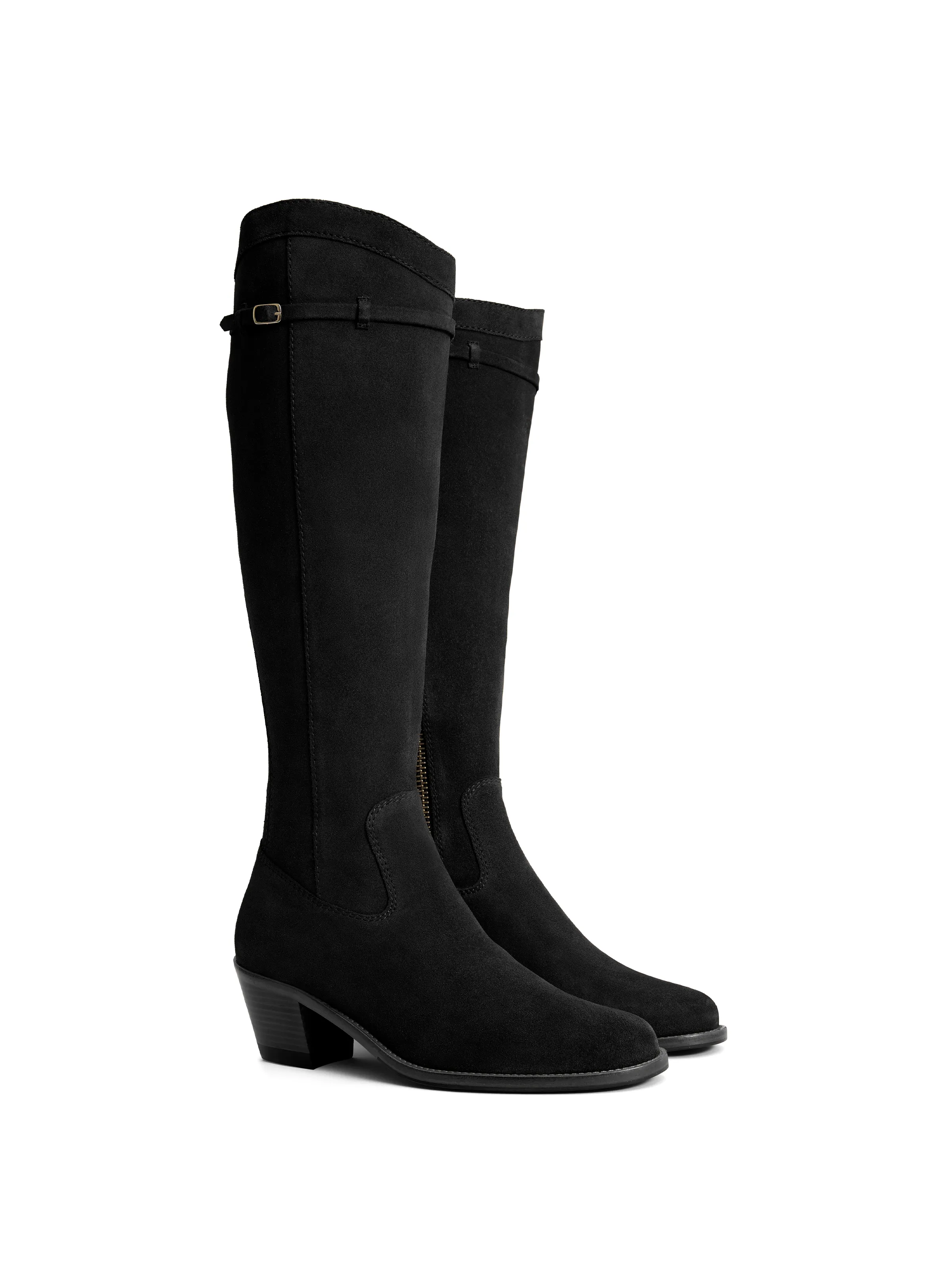 Heeled Kimberley - Black Suede - Image 3