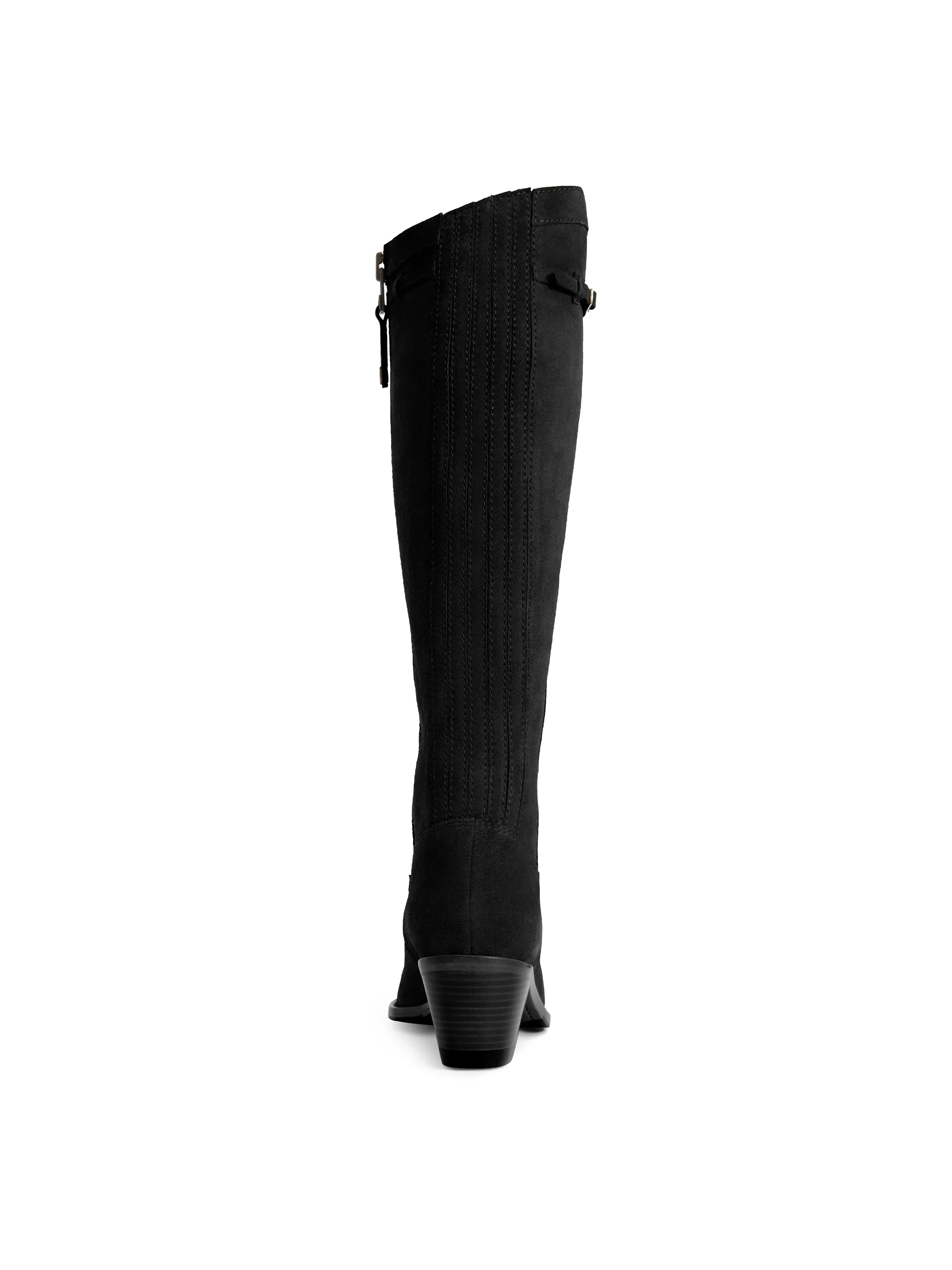 Heeled Kimberley - Black Suede - Image 6