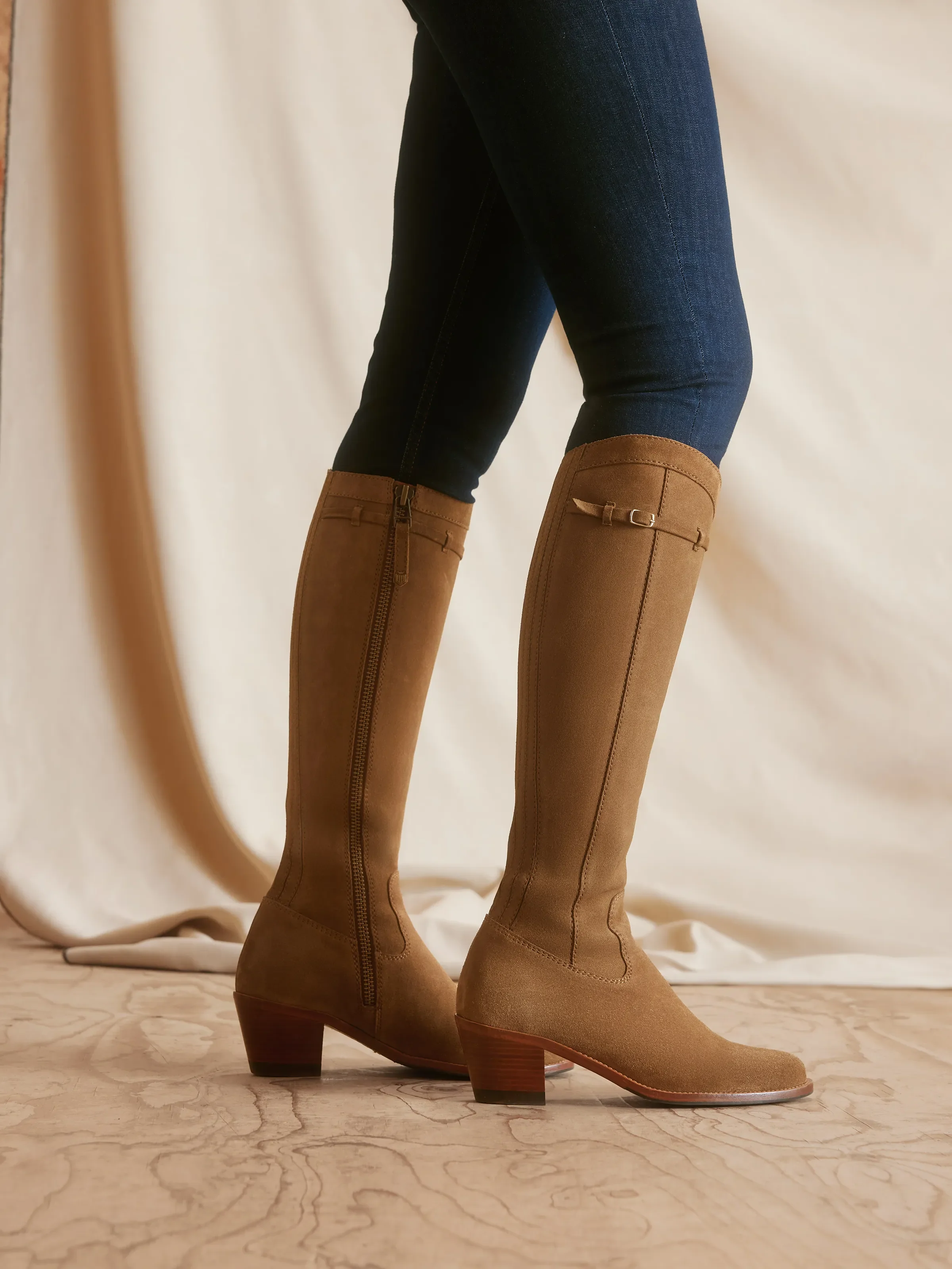 Heeled Kimberley - Tan Suede - Image 2