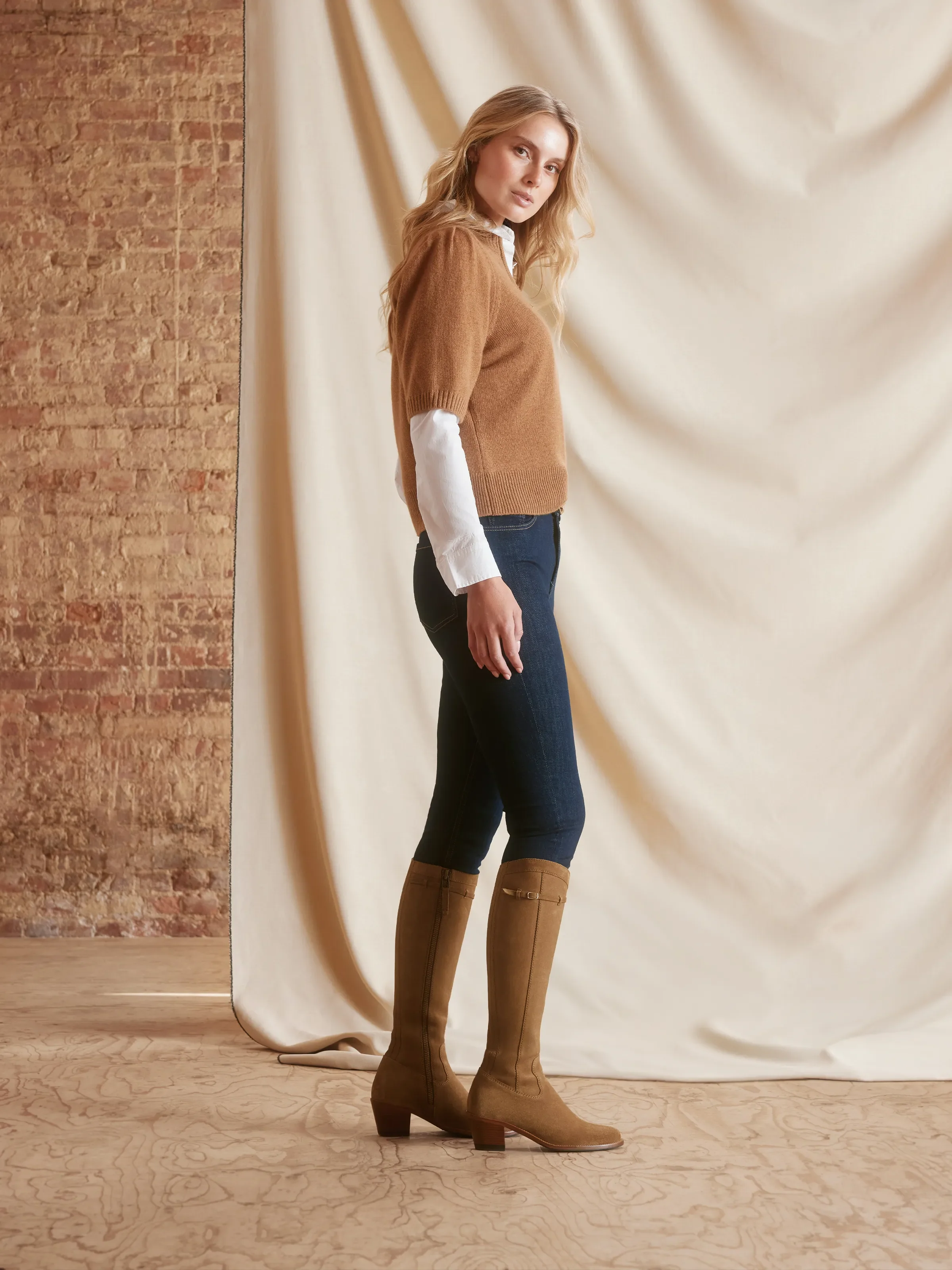 Heeled Kimberley - Tan Suede - Image 7
