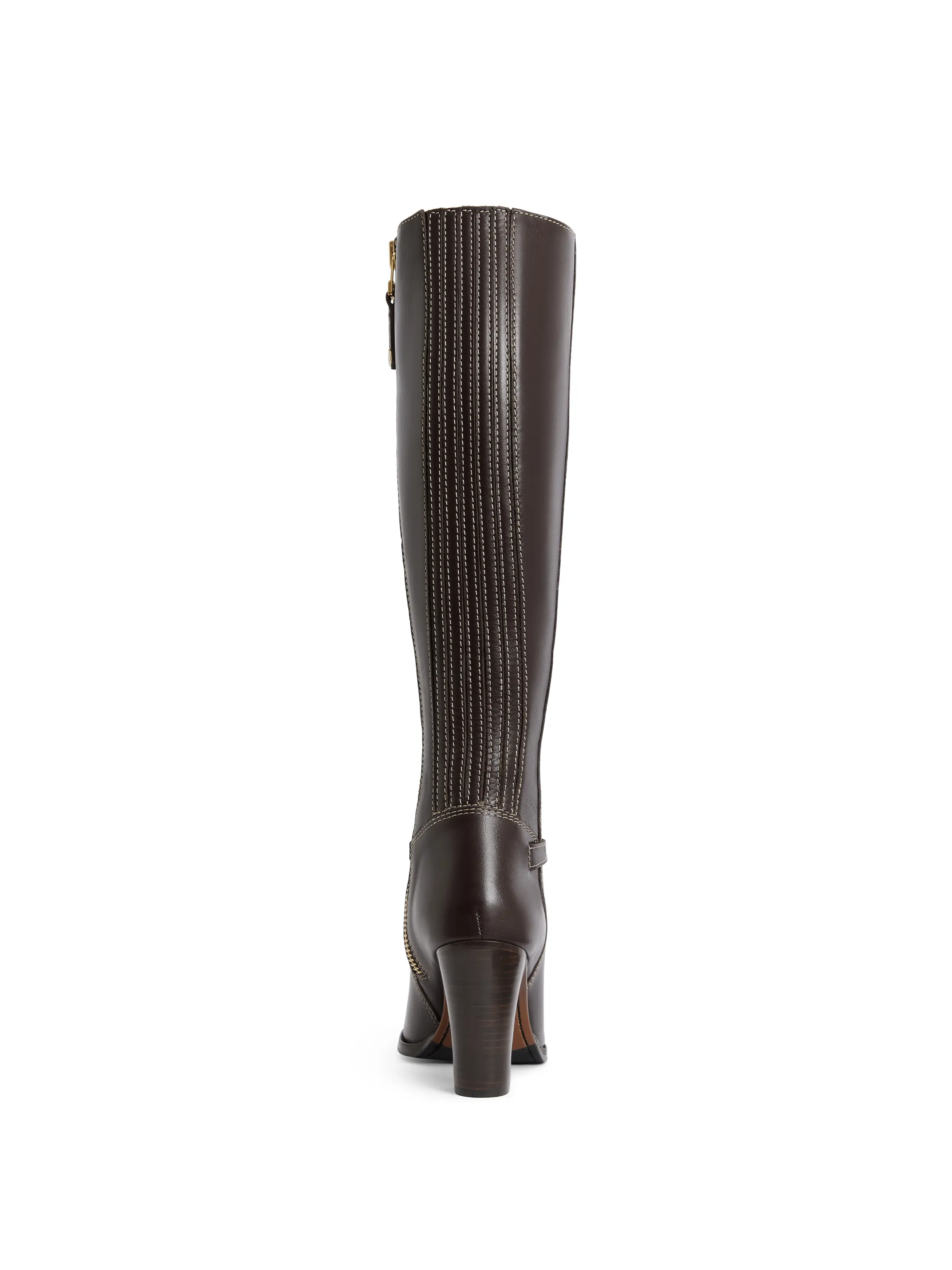 Heeled Octavia - Mahogany Leather - Image 4