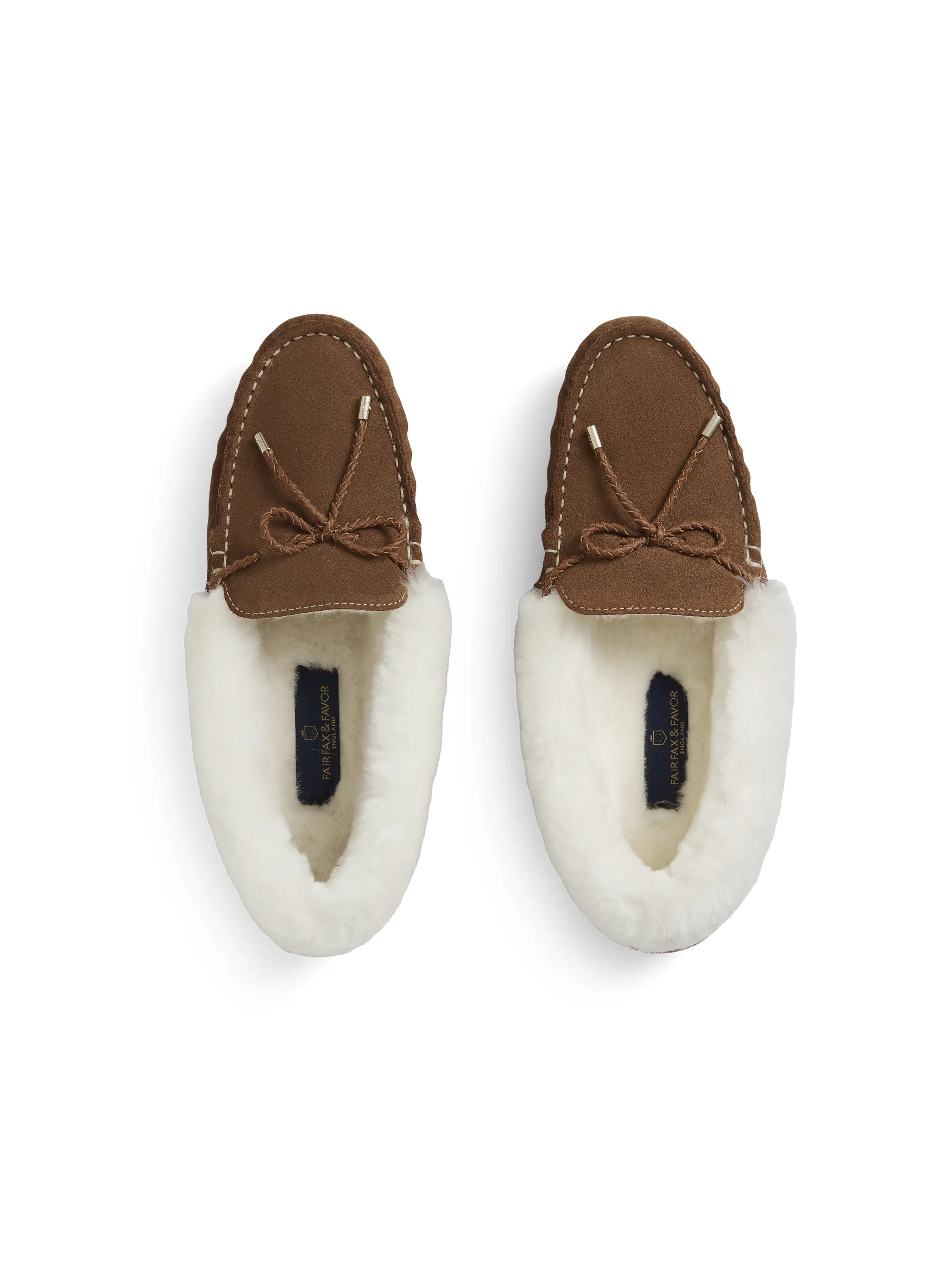 Henley Slipper - Shearling Lined Tan Suede - Image 4
