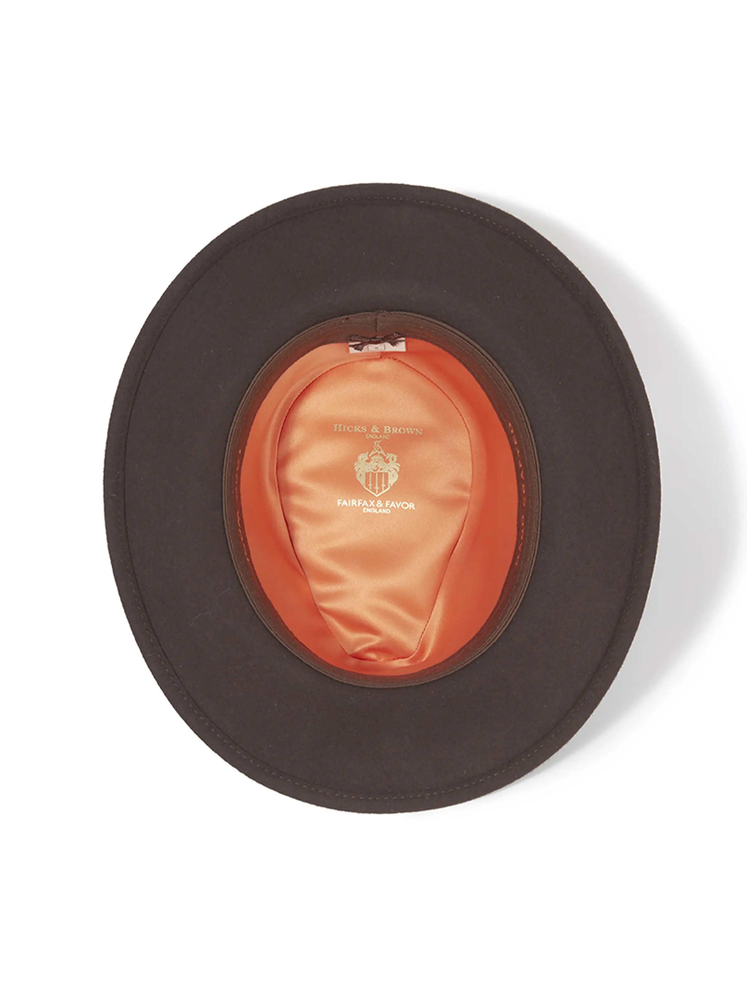 Hicks & Brown Waveney - Wool Fedora Brown - Image 3