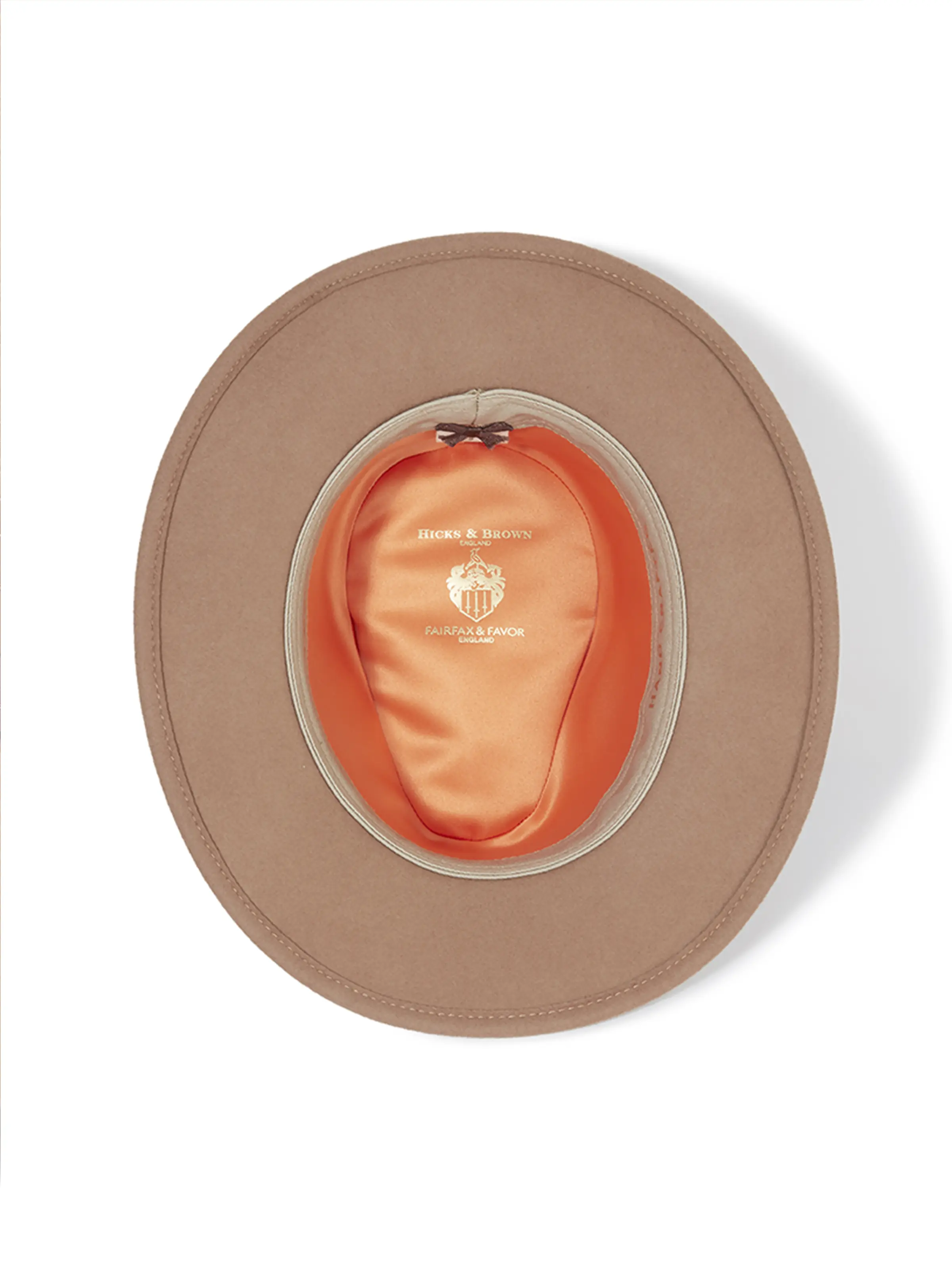 Hicks & Brown Waveney - Wool Fedora Camel - Image 3