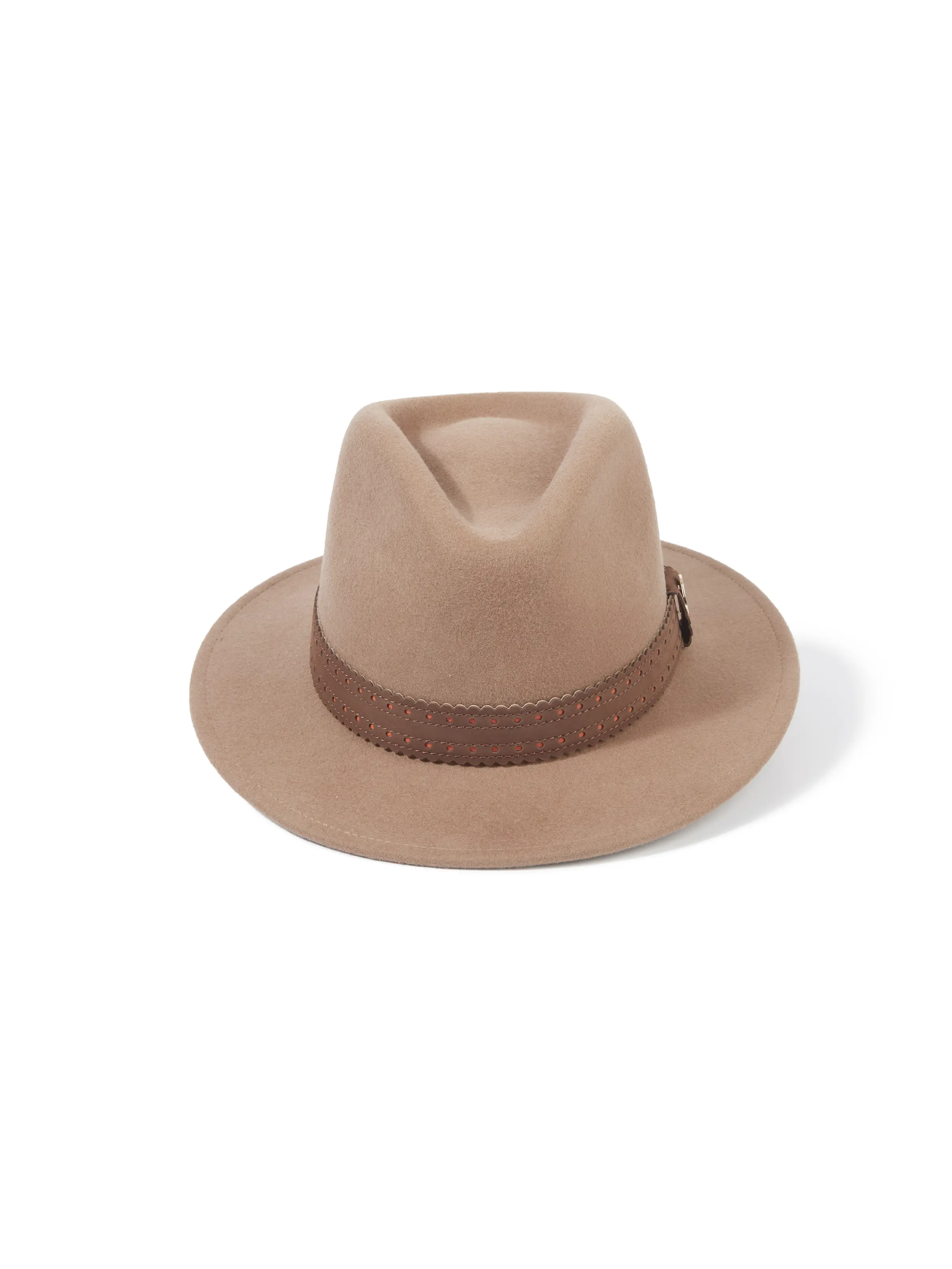 Hicks & Brown Waveney - Wool Fedora Camel - Image 4