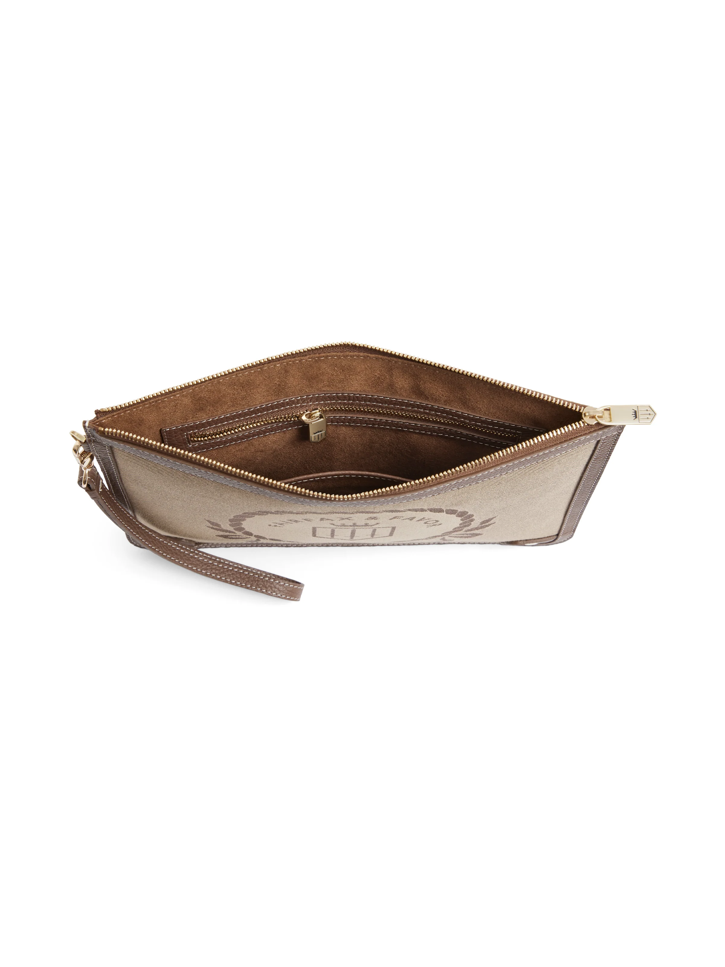 Highbury Clutch - Jacquard Taupe - Image 4