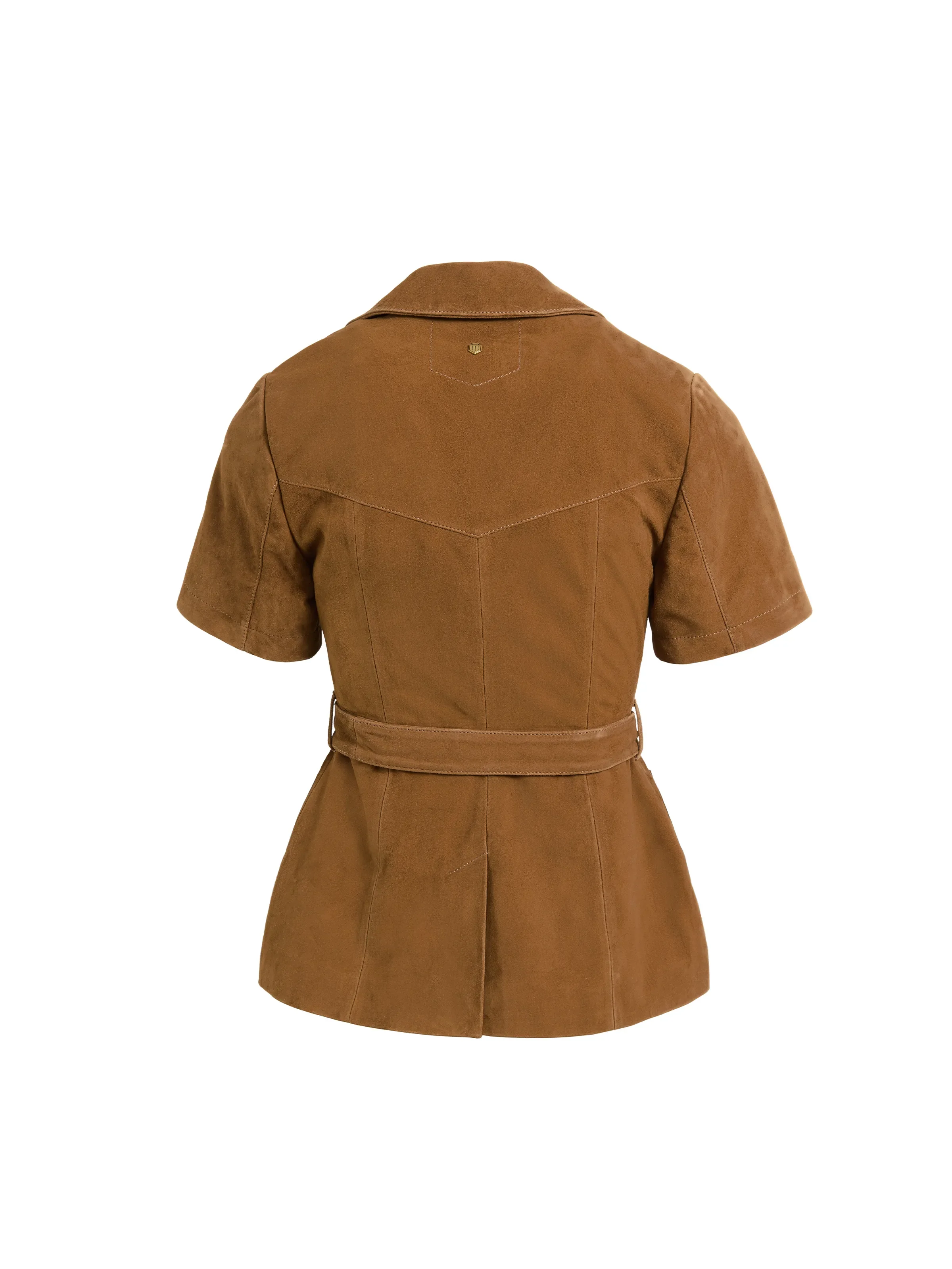 Jessie Top - Dark Tan Suede - Image 3