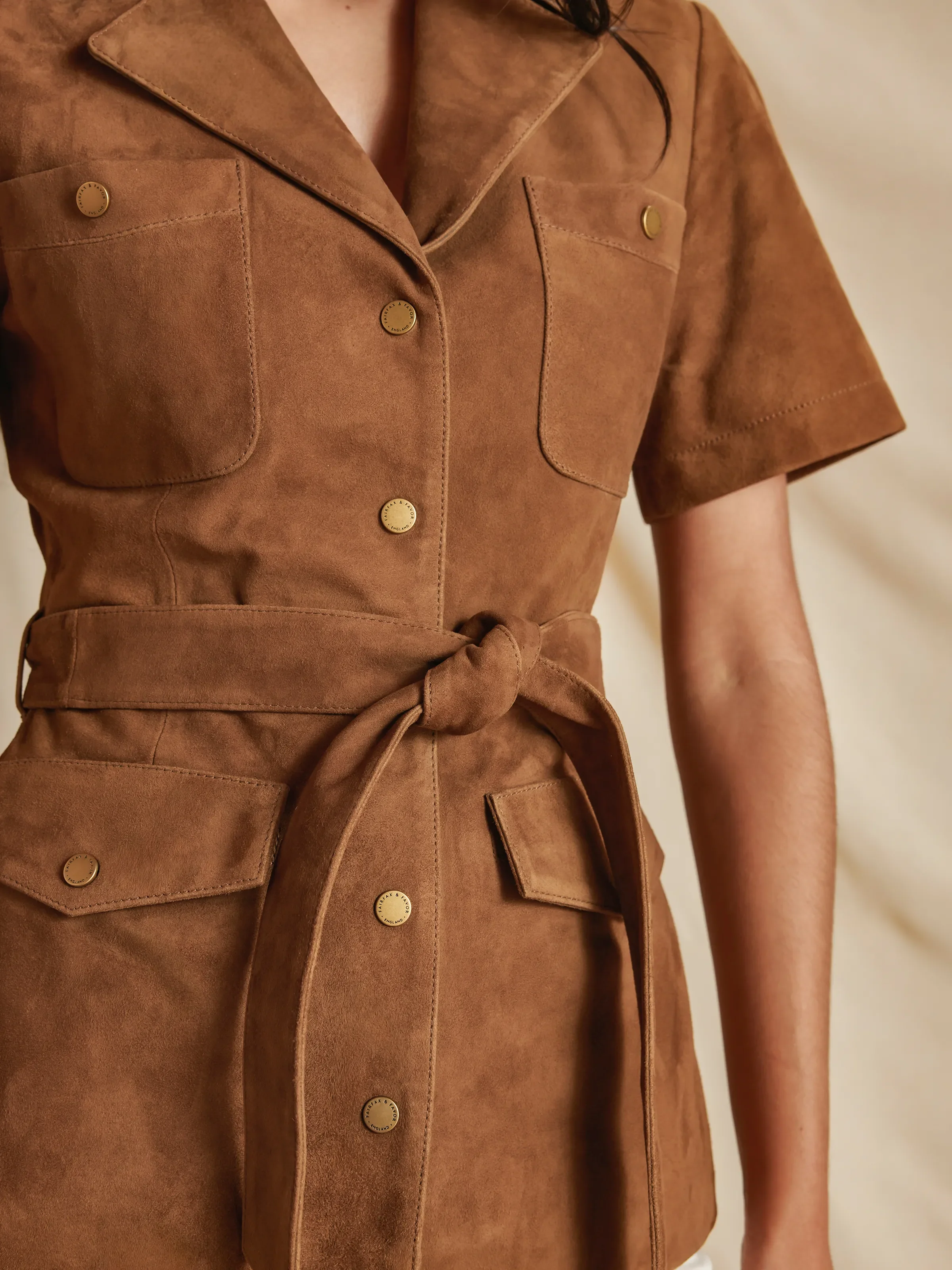 Jessie Top - Dark Tan Suede - Image 5