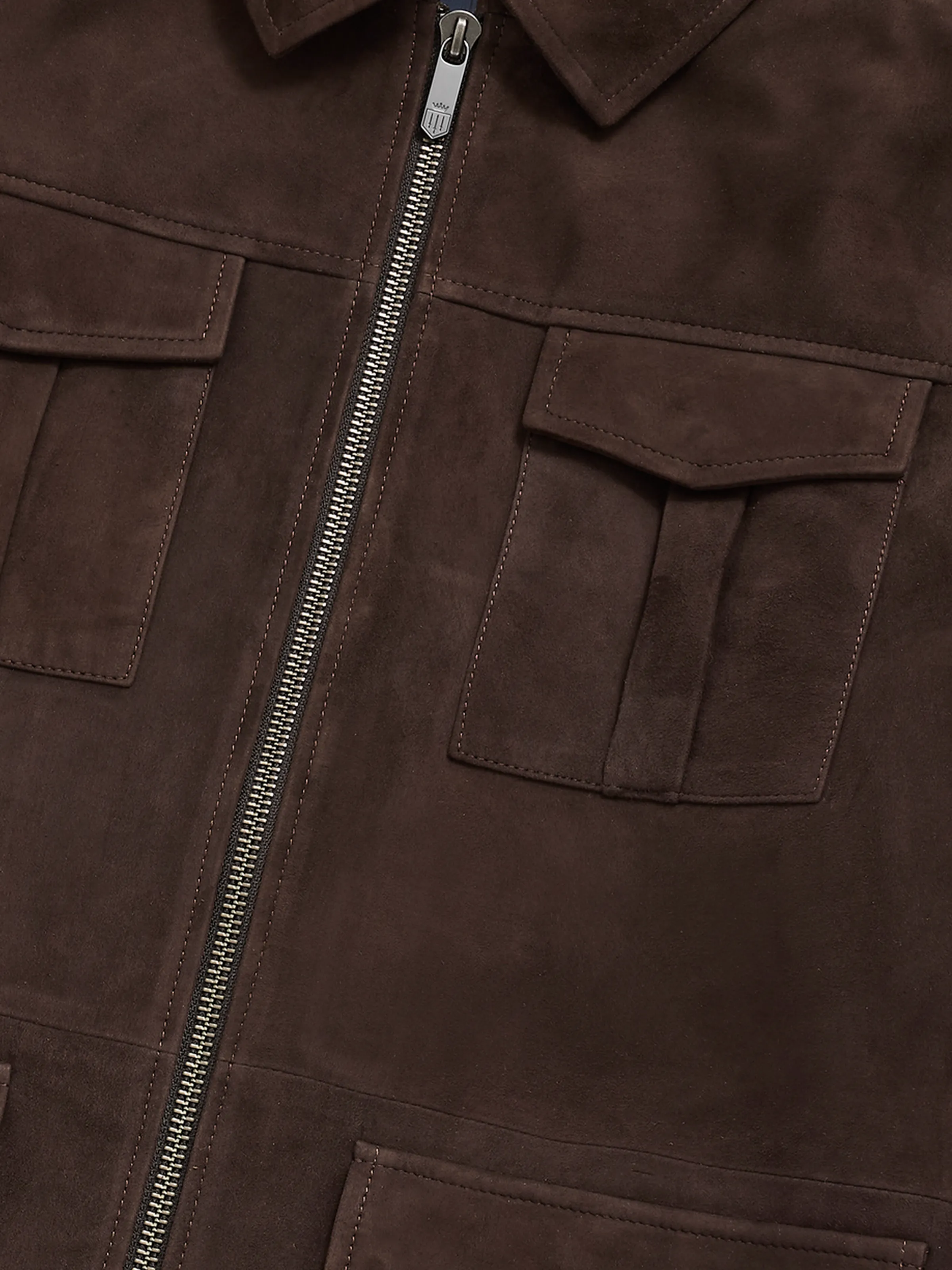Jude Jacket - Chocolate Suede - Image 4