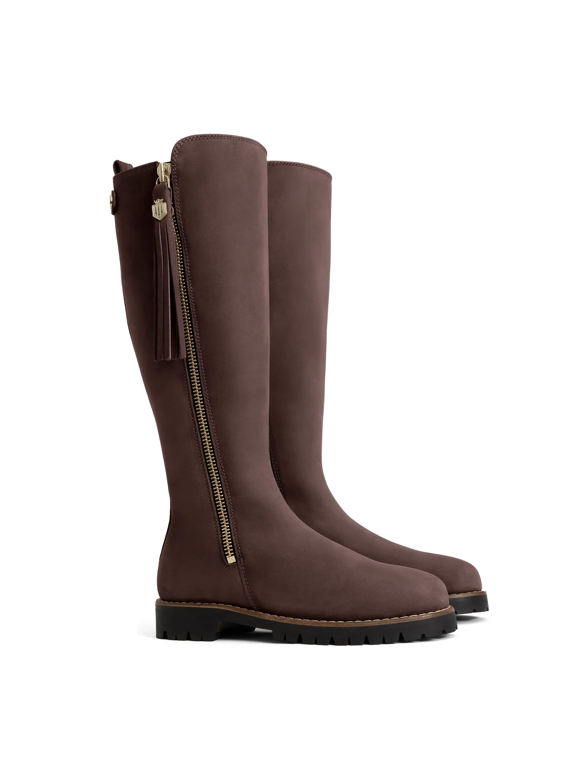Waterproof Knee High Oakham - Mahogany Leather - Image 3